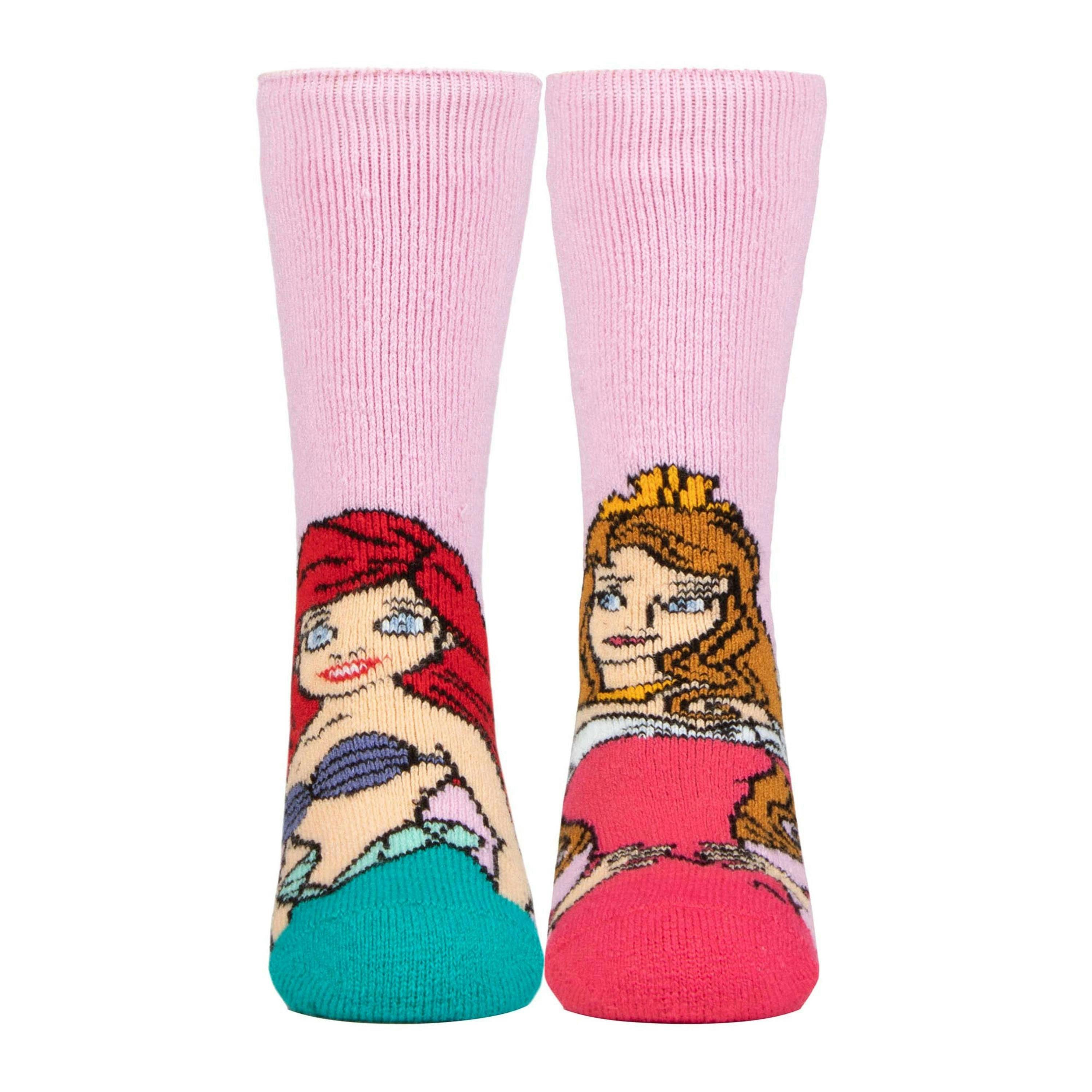 3 Pack Girls Disney Novelty Socks: Thermal Lite Princess Socks , view 5 of 5