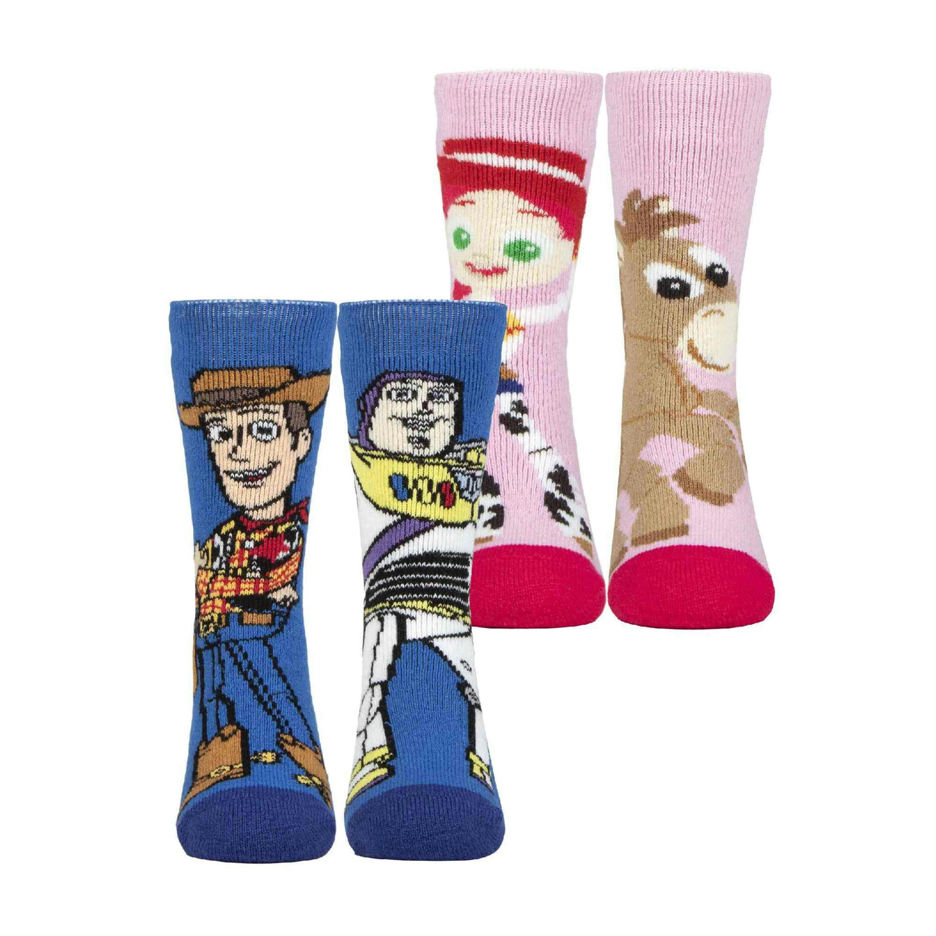 2 Pack Kids Toy Story Socks: Novelty Thermal Warm Woody Disney Socks , view 1 of 4