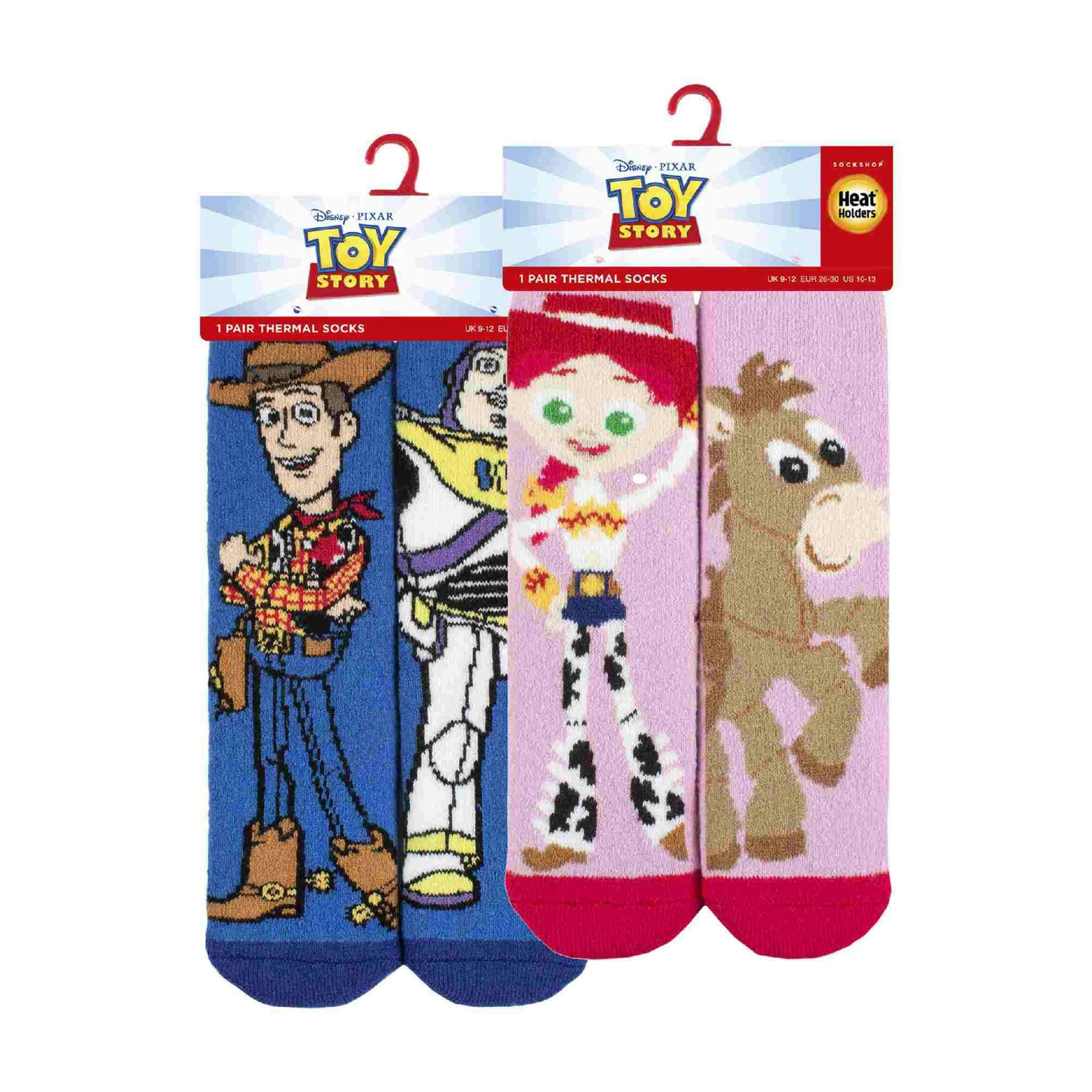 2 Pack Kids Toy Story Socks: Novelty Thermal Warm Woody Disney Socks , view 2 of 4