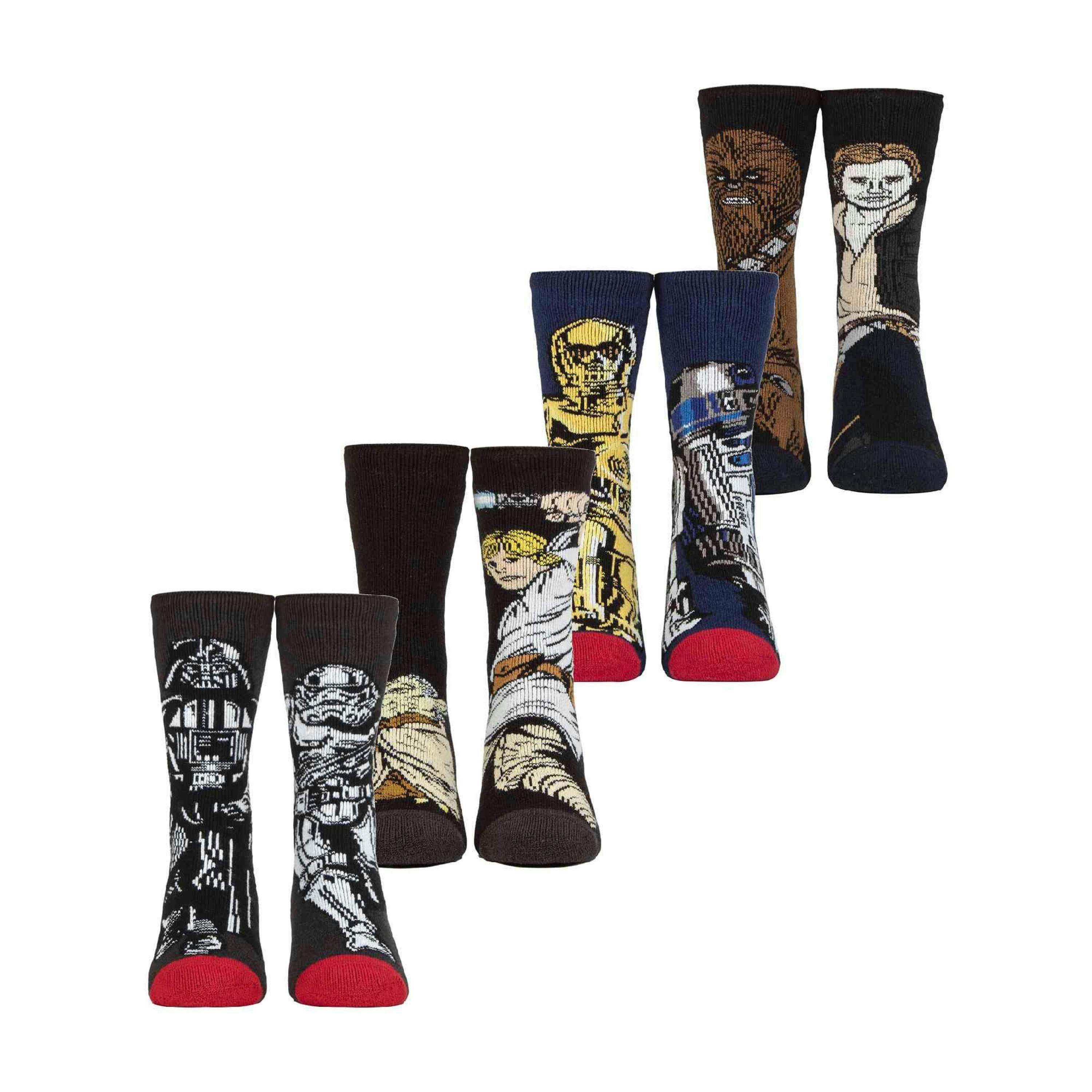 4 Pairs Kids Winter Lite Star Wars Socks: Thermal Fun Novelty Socks , view 1 of 5