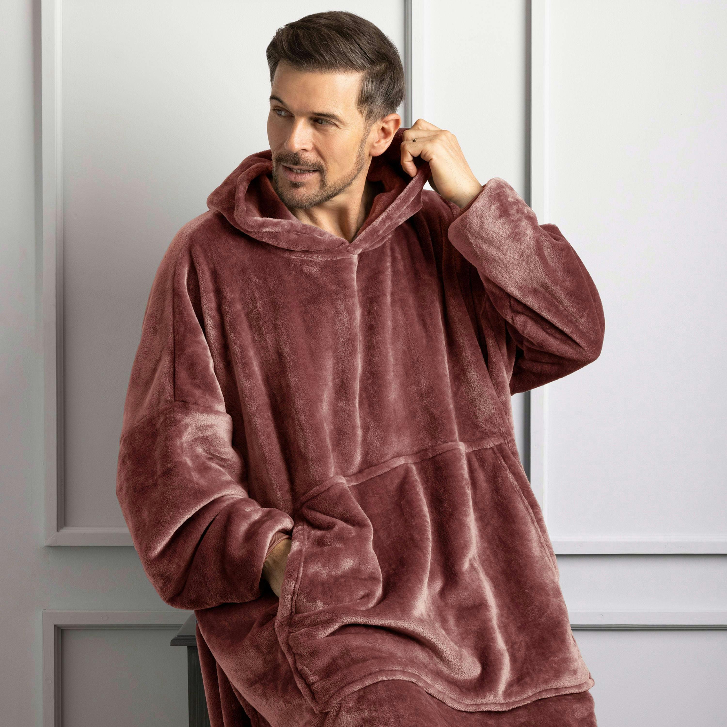Warm Fleece Oversized Blanket Hoodie - Extra Long Snoodie for Extra Coziness , view 4 of 4