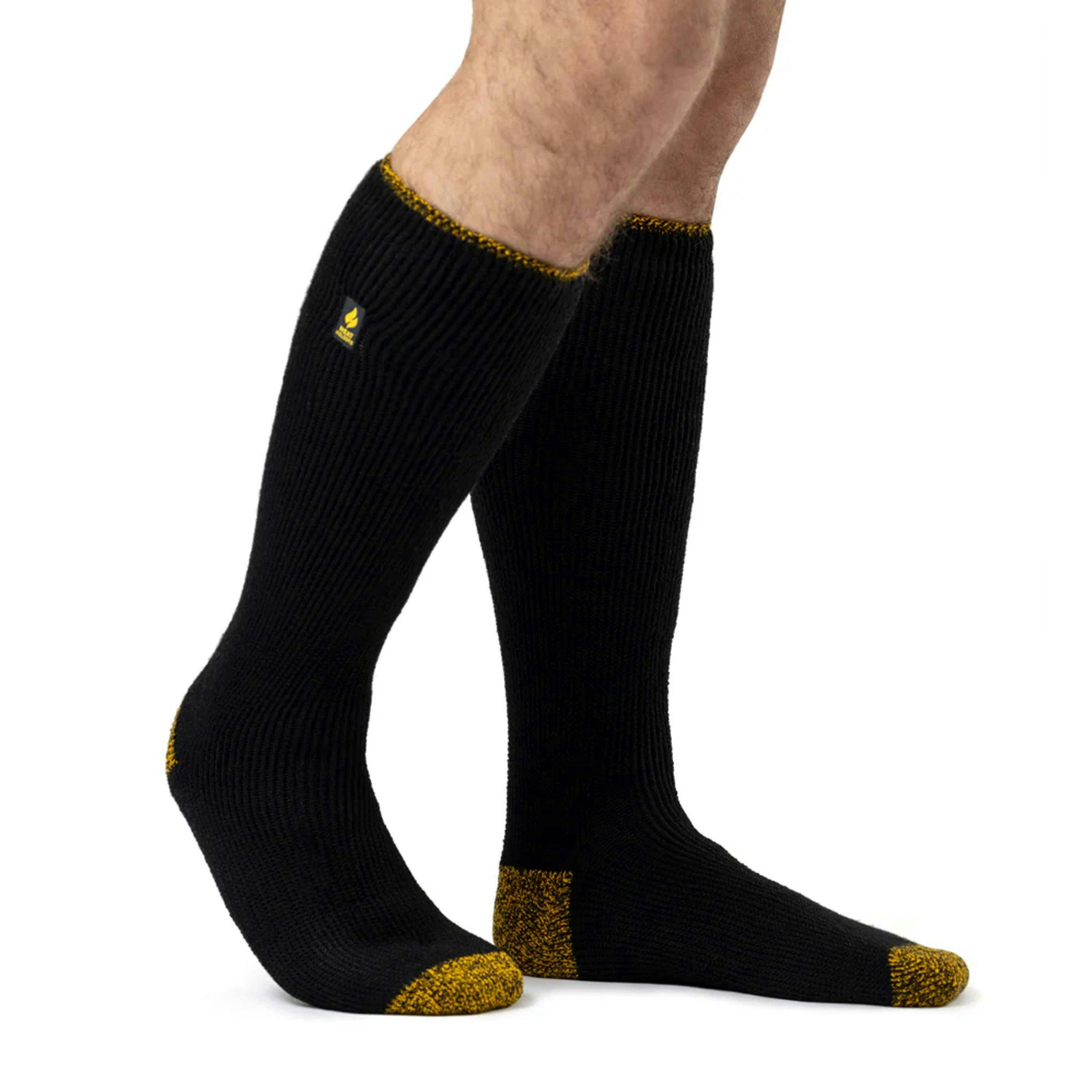 Heavy Duty Mens Knee High Thermal Work Socks, Thick Long Boot Socks , view 3 of 5