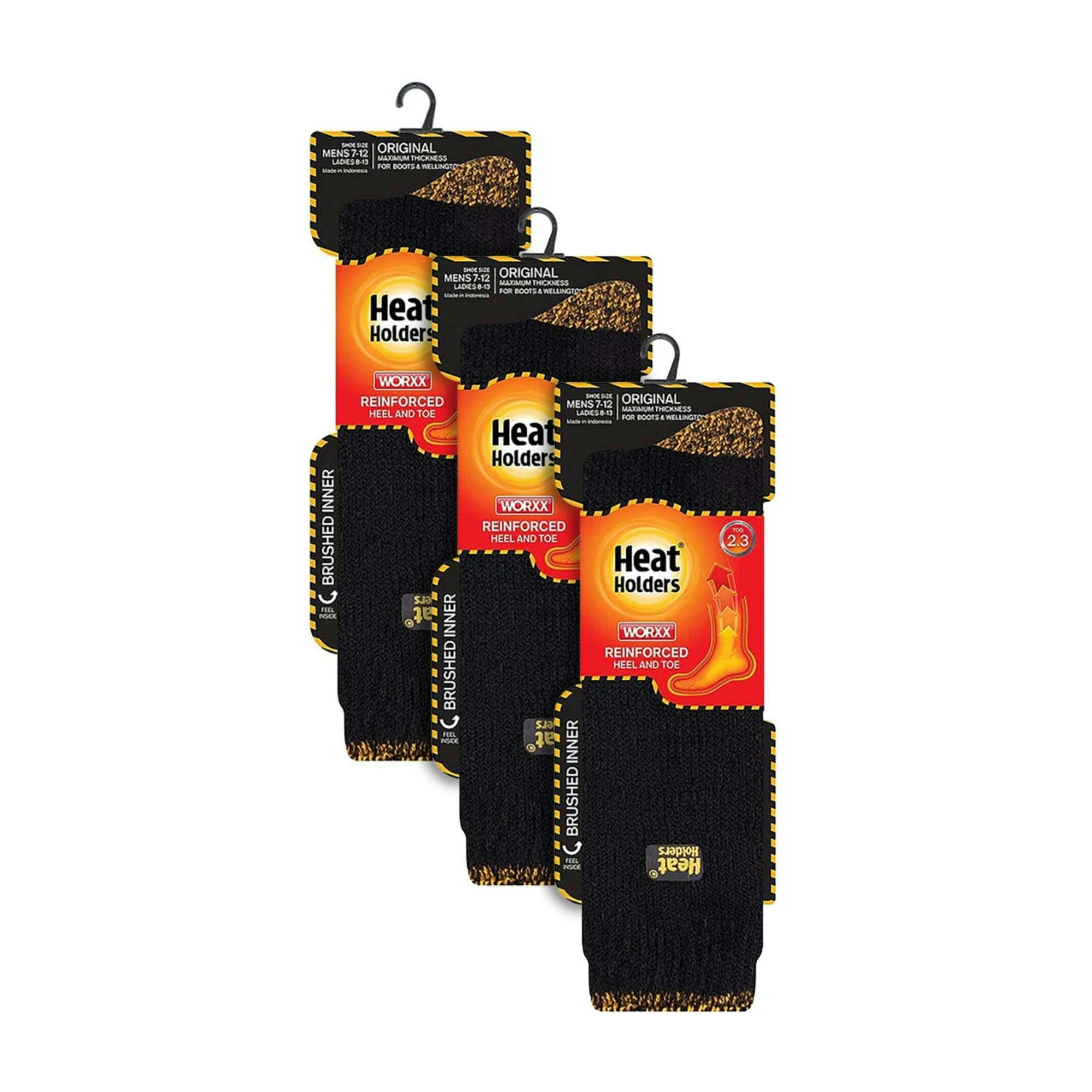 3 Pack Mens Heavy Duty Knee High Work Socks, Long Thermal Boot Socks , view 2 of 5