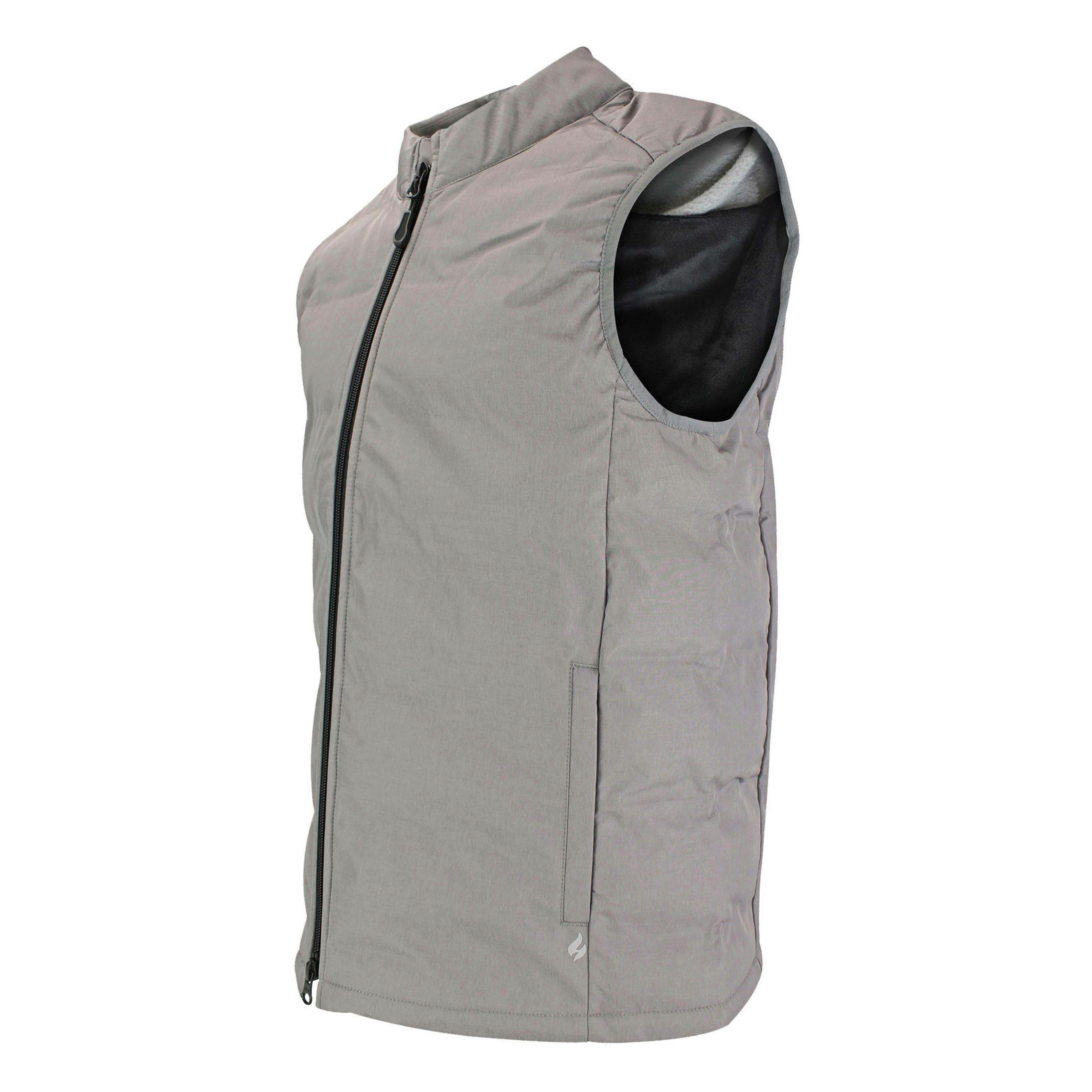 Men's Winter Insulated Gilet | Midweight Fleece-Lined Hybrid Vest Full Zip , view 2 of 5