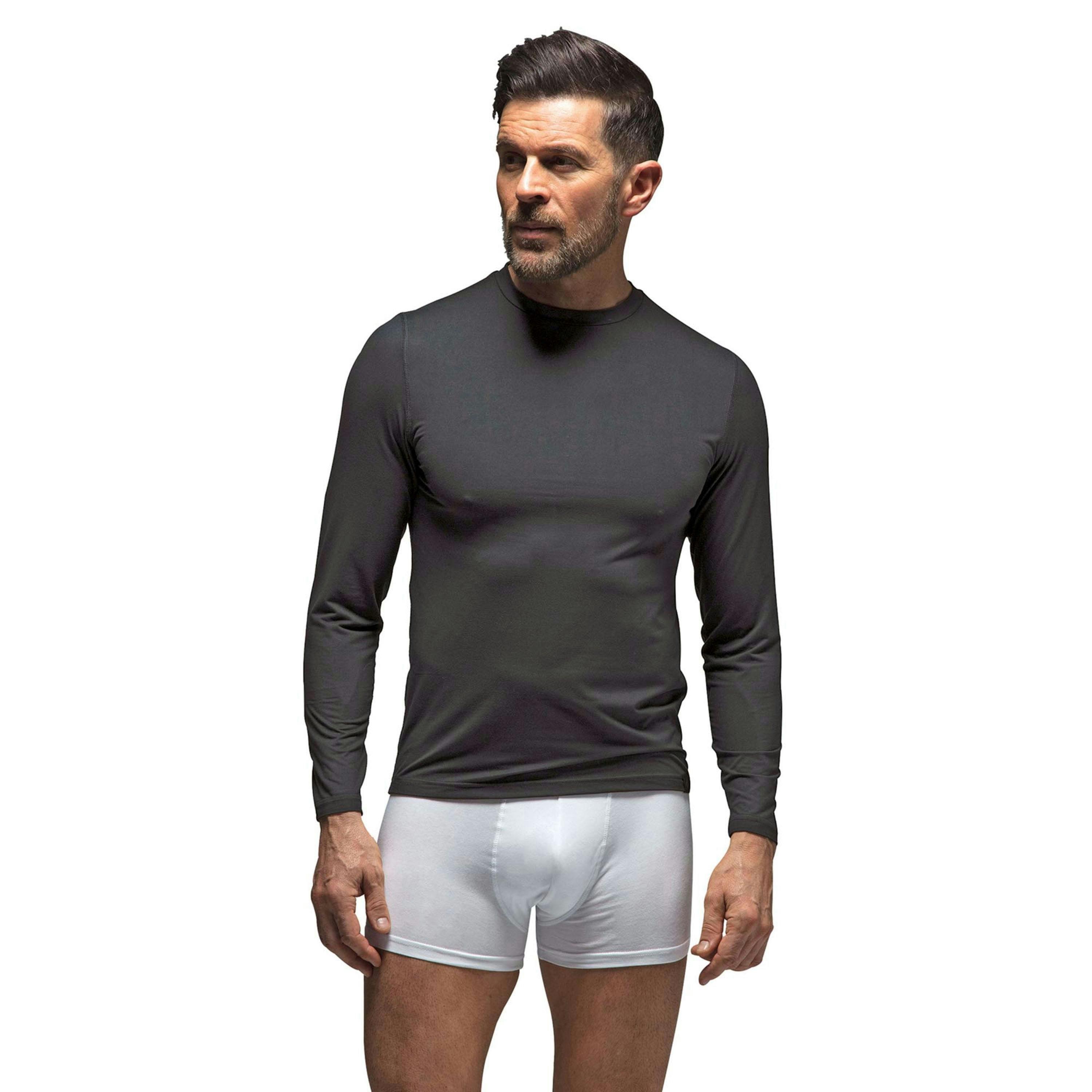 Men's Ultra Lite Long Sleeve Thermal Top | Fleece Lined Base Layer Top , view 3 of 5