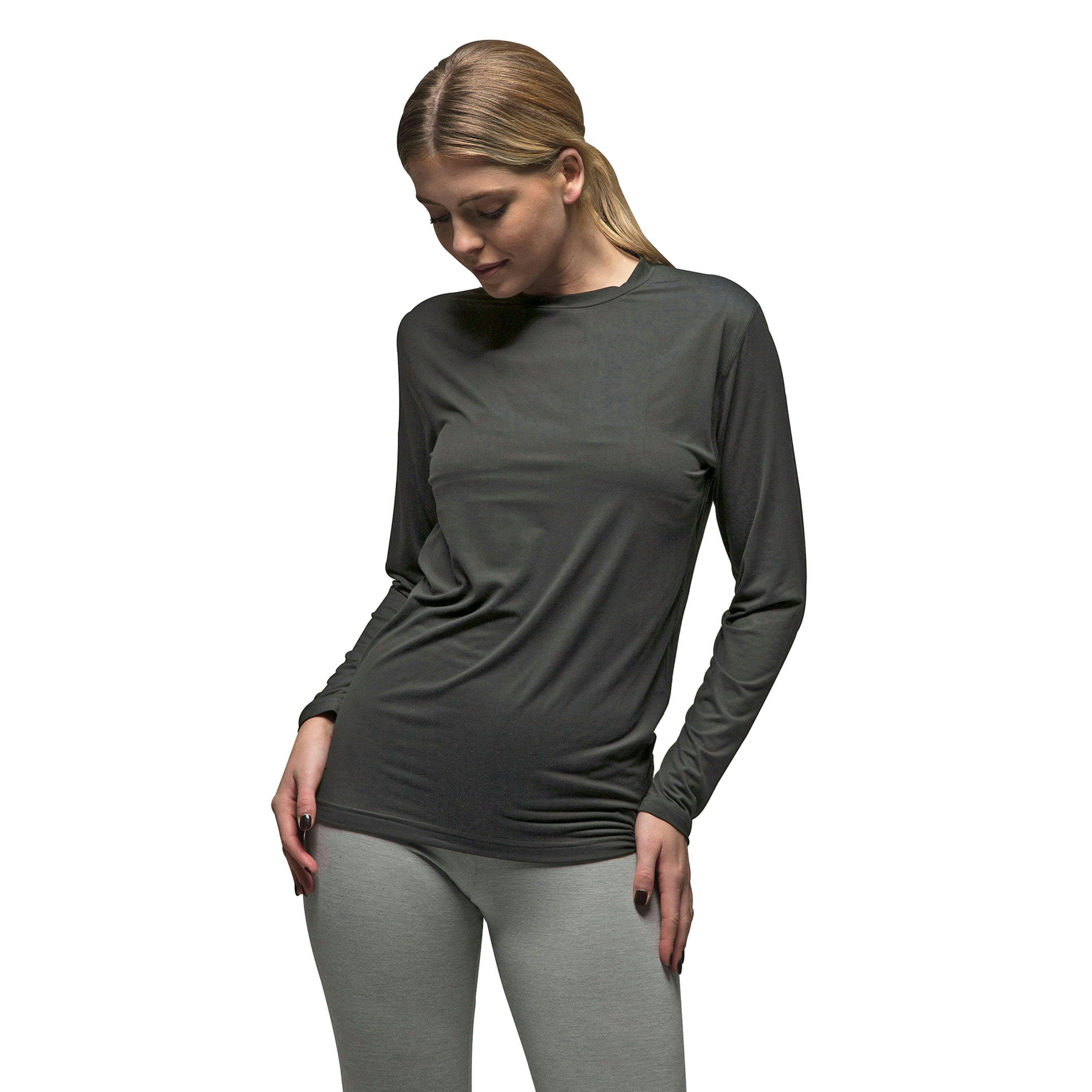 Ultra Lite Fleece-Lined Thermal Top for Women | Ladies Long Sleeve Thermal Top , view 3 of 5
