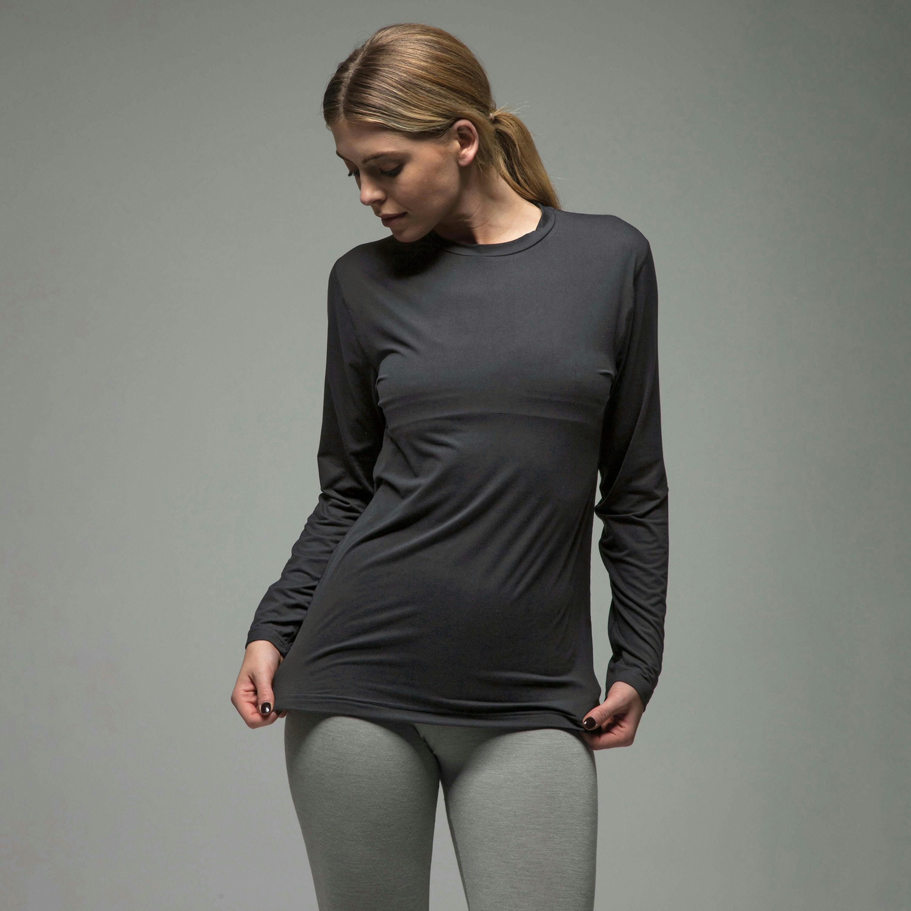 Ultra Lite Fleece-Lined Thermal Top for Women | Ladies Long Sleeve Thermal Top , view 4 of 5