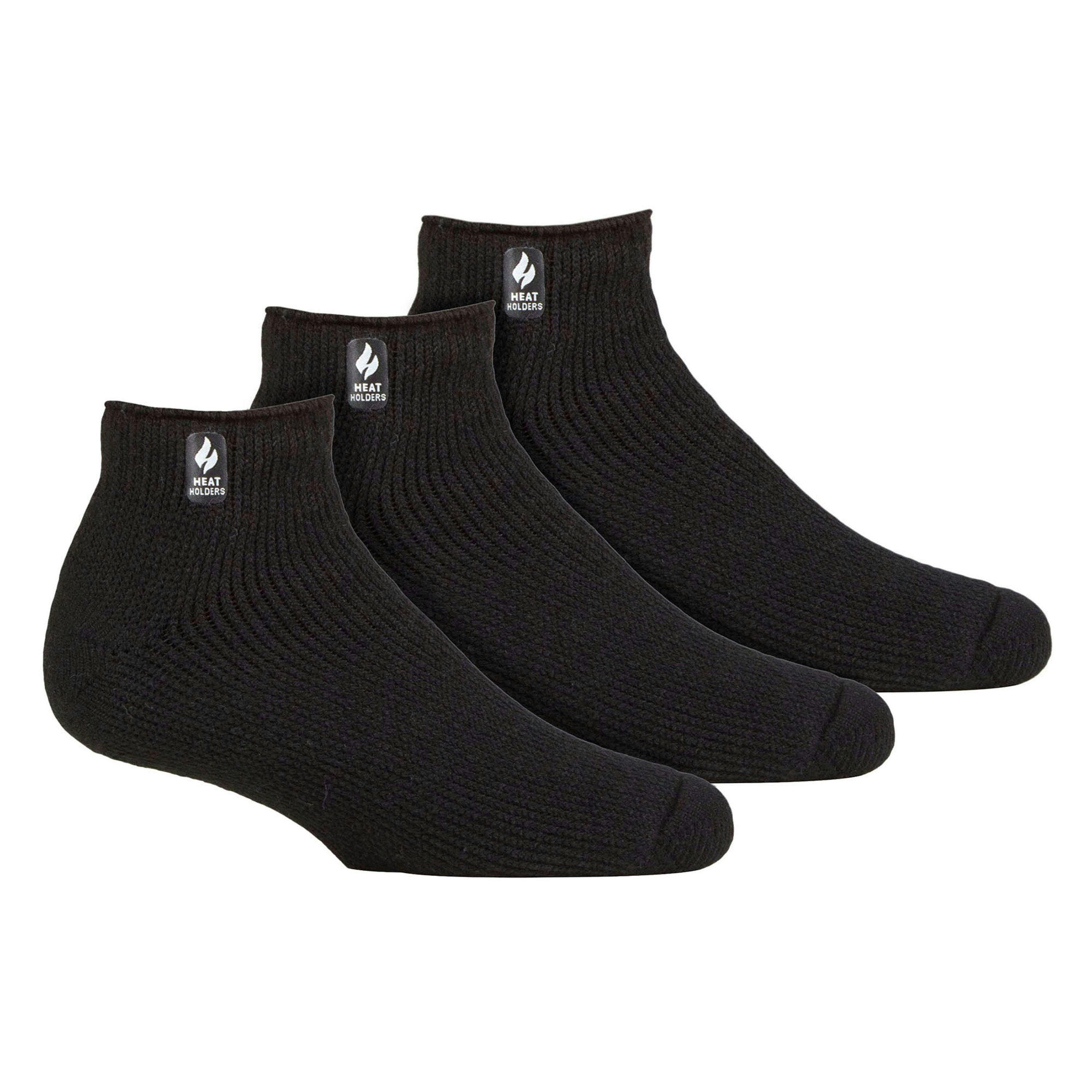 Mens 3 Pack Thermal Winter Soft Trainer Socks , view 1 of 5