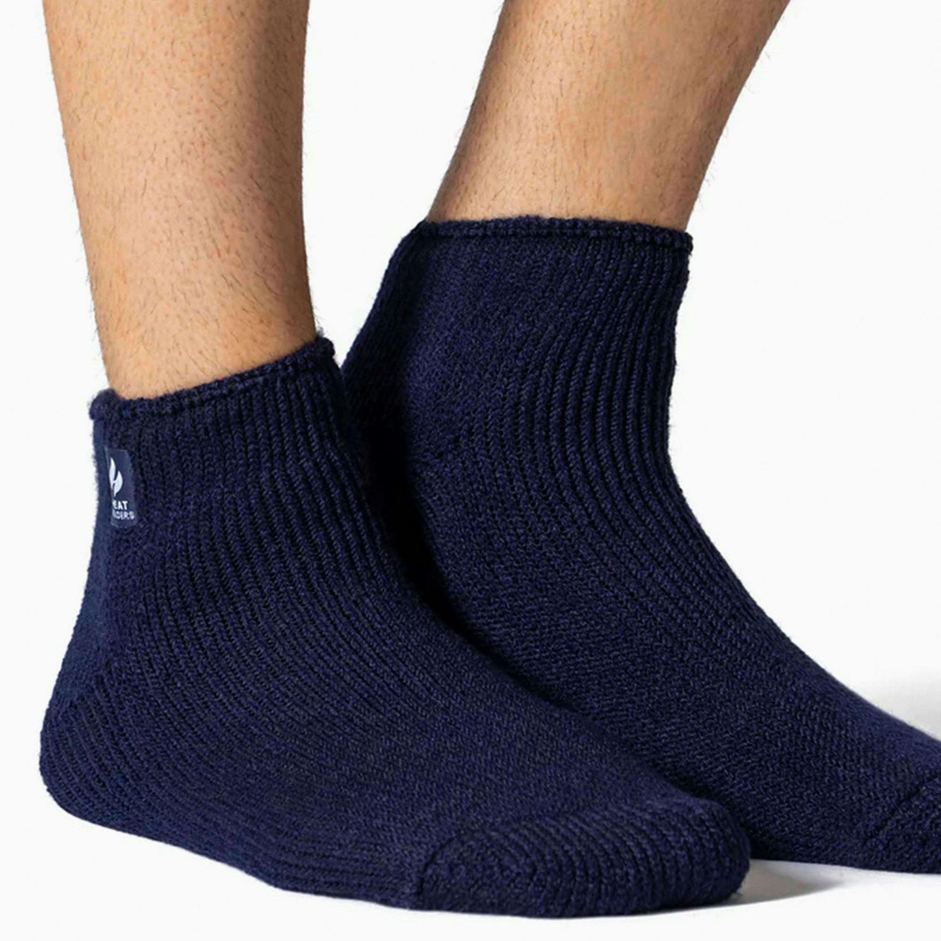 Mens 3 Pack Thermal Winter Soft Trainer Socks , view 5 of 5