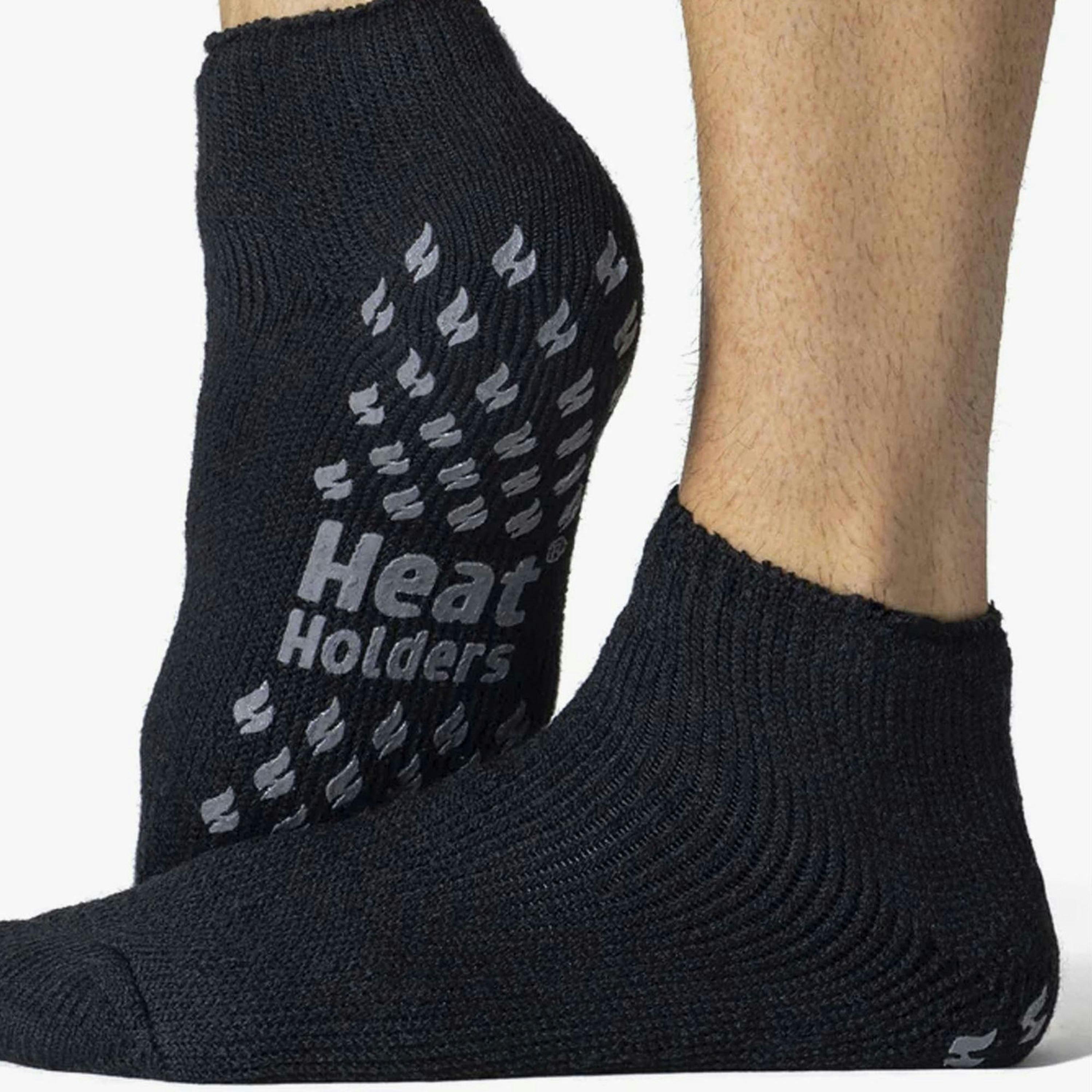 Mens Low Cut Thermal Slipper Socks , view 3 of 5