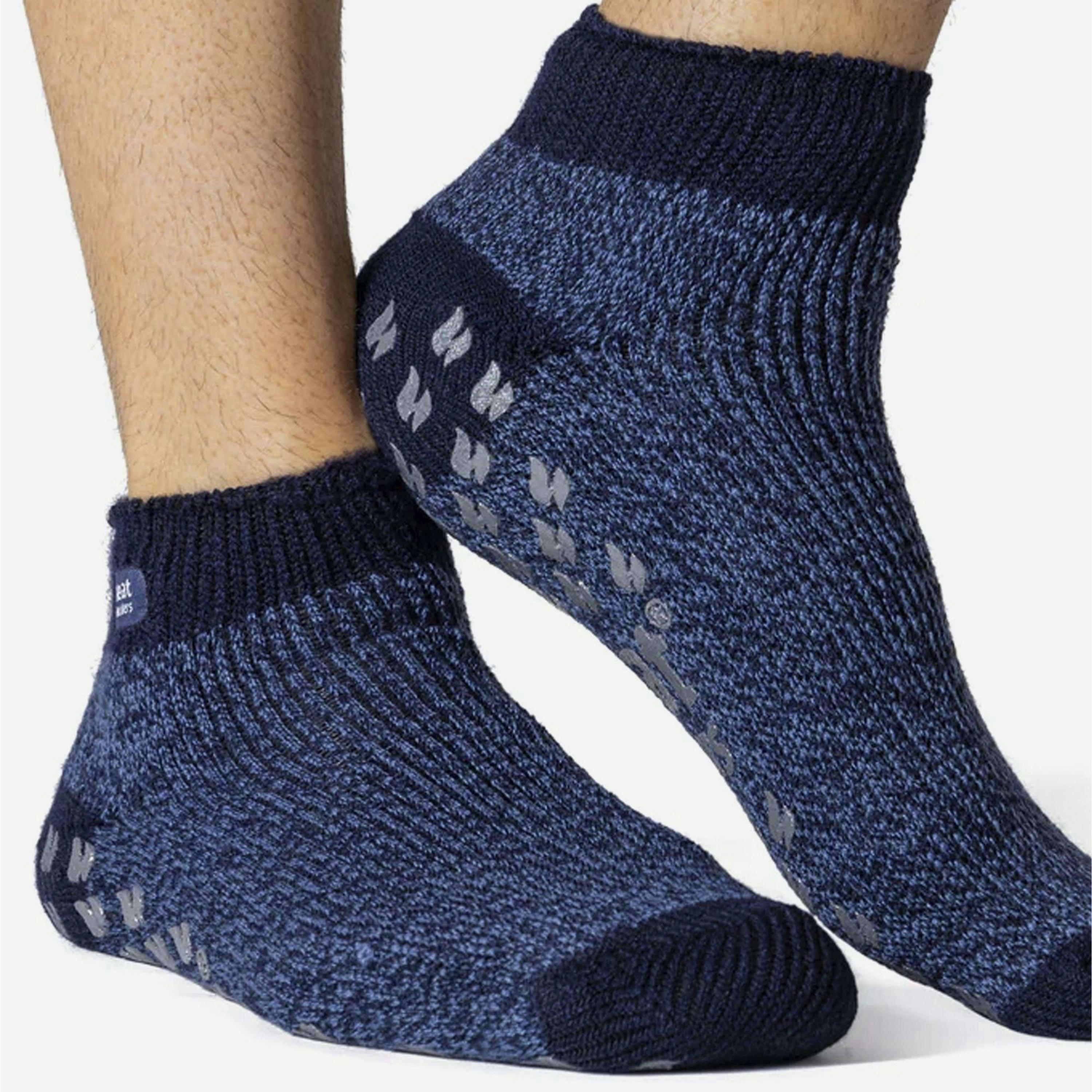 Mens Low Cut Thermal Slipper Socks , view 4 of 5