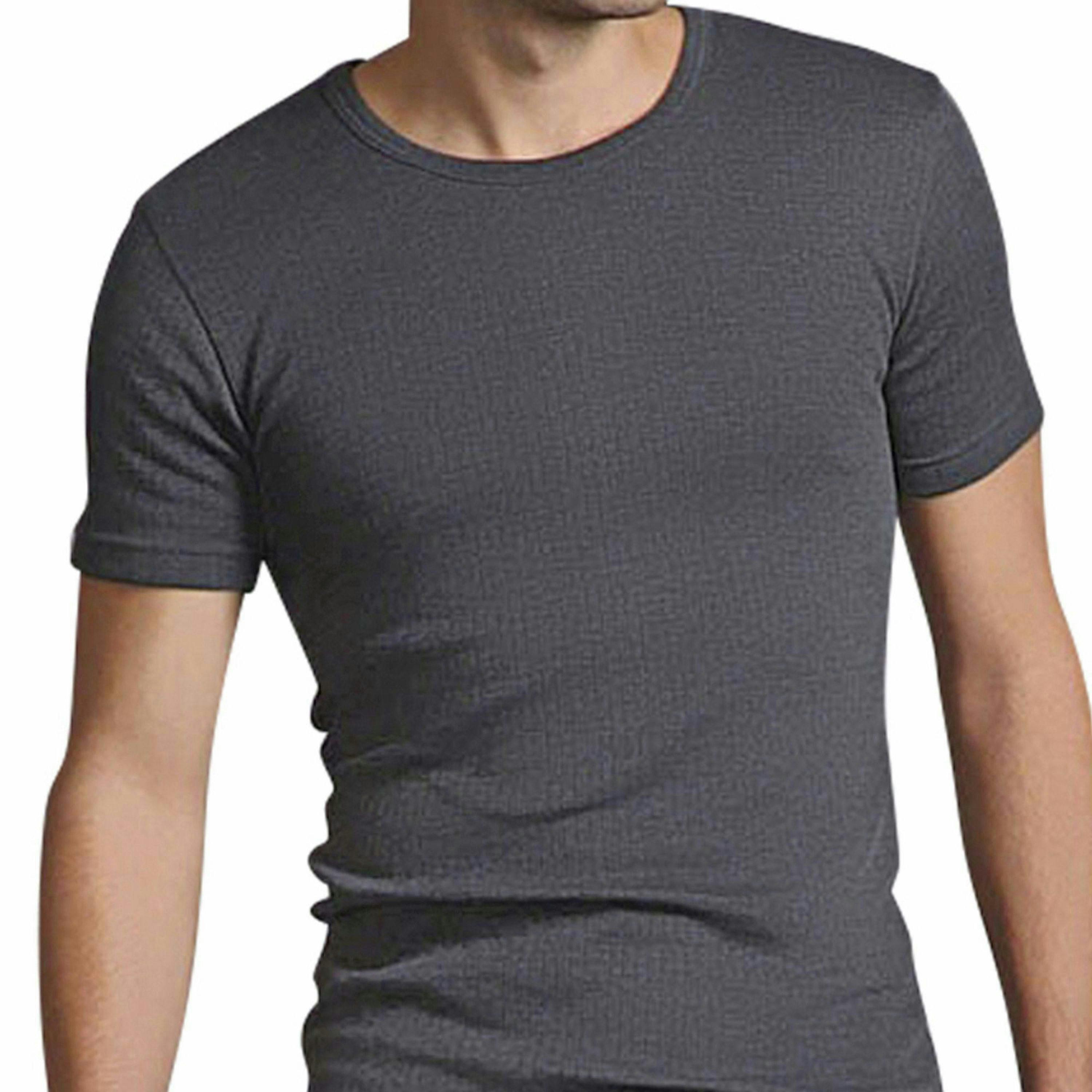 Mens Cotton Thermal Underwear Short Sleeve Top , view 5 of 5