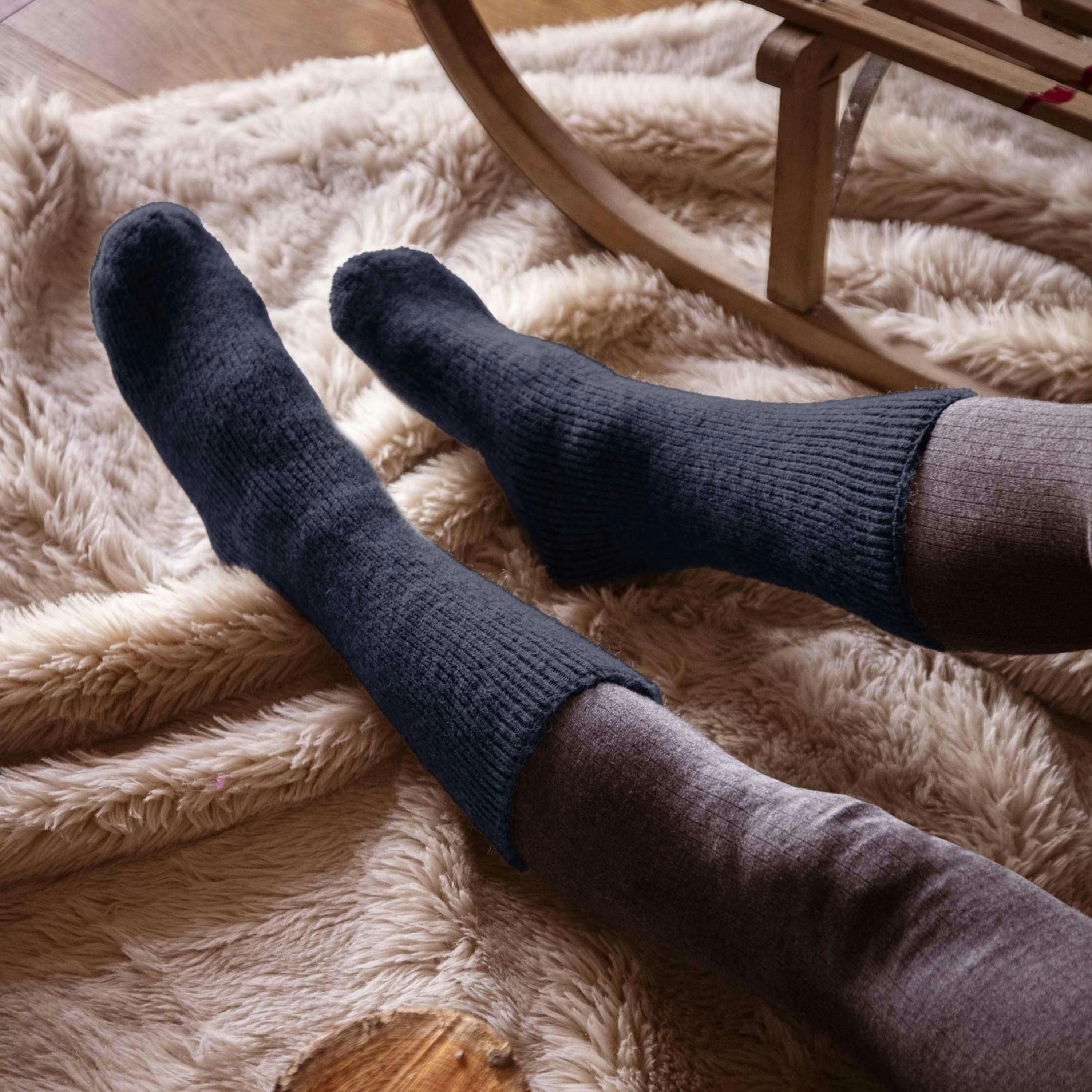Mens Winter Warm 2.7 TOG Wool Rich Thermal Socks , view 4 of 5