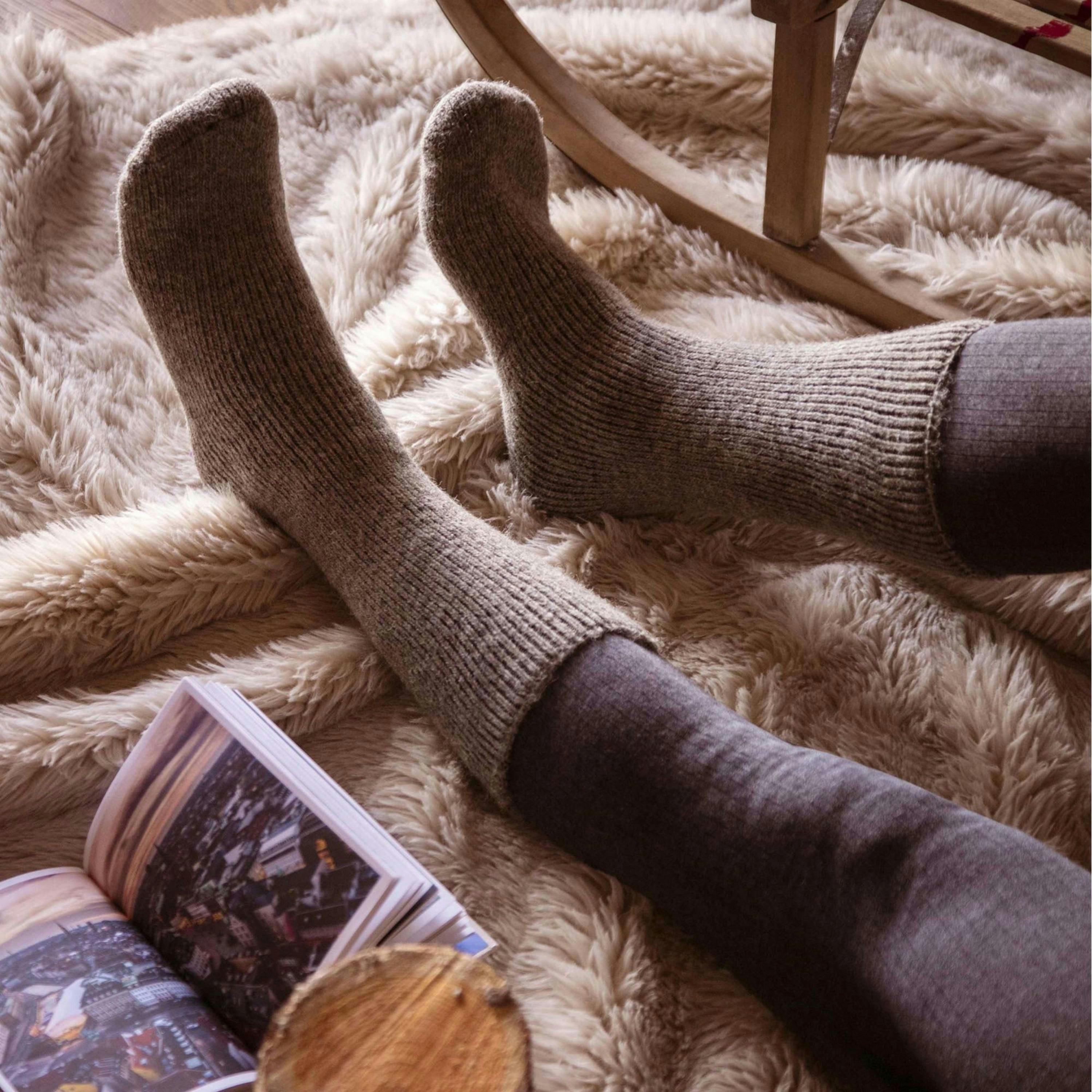 Mens Winter Warm 2.7 TOG Wool Rich Thermal Socks , view 5 of 5
