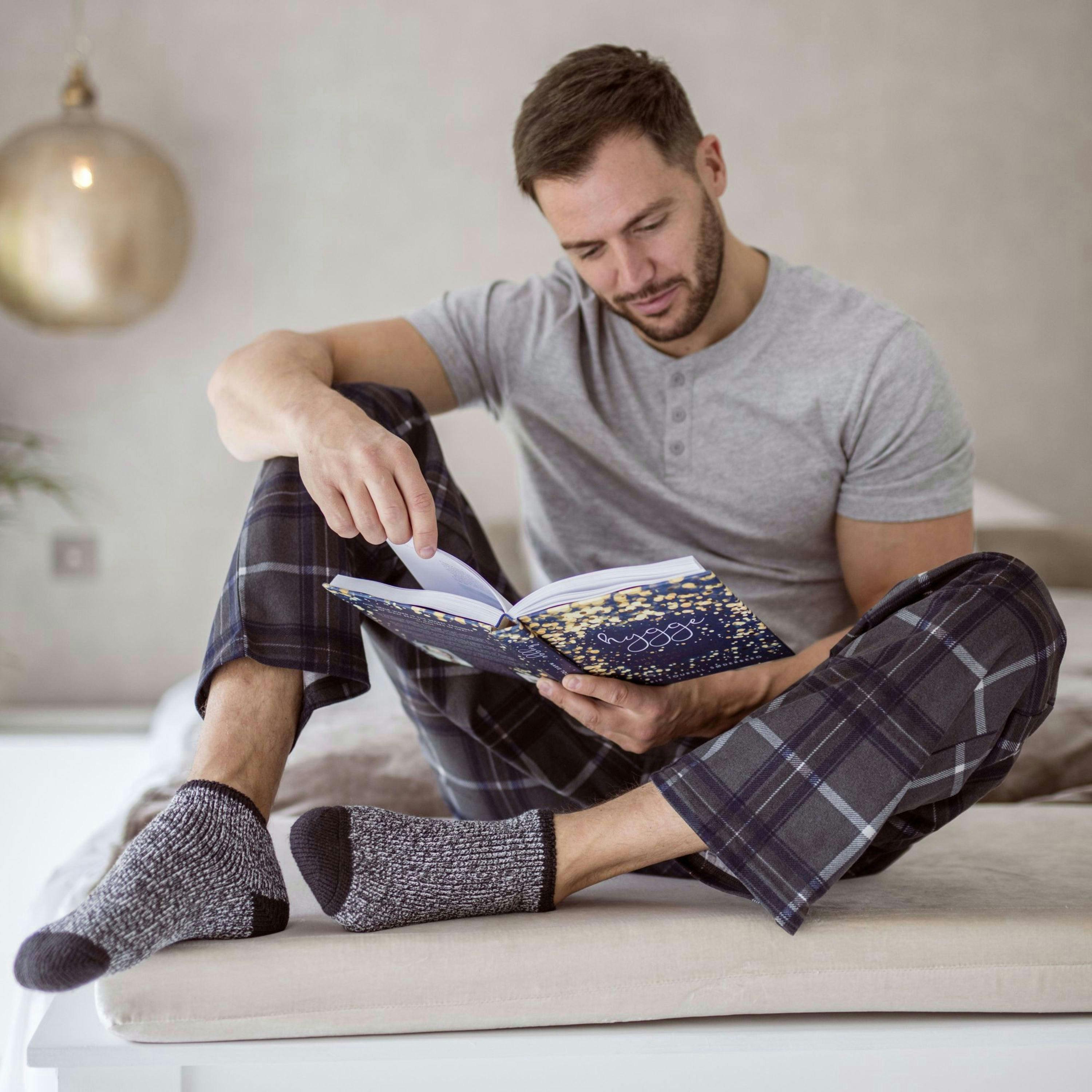 Mens Warm Luxury Fleece Lined Thermal Lounge Bed Socks , view 5 of 5