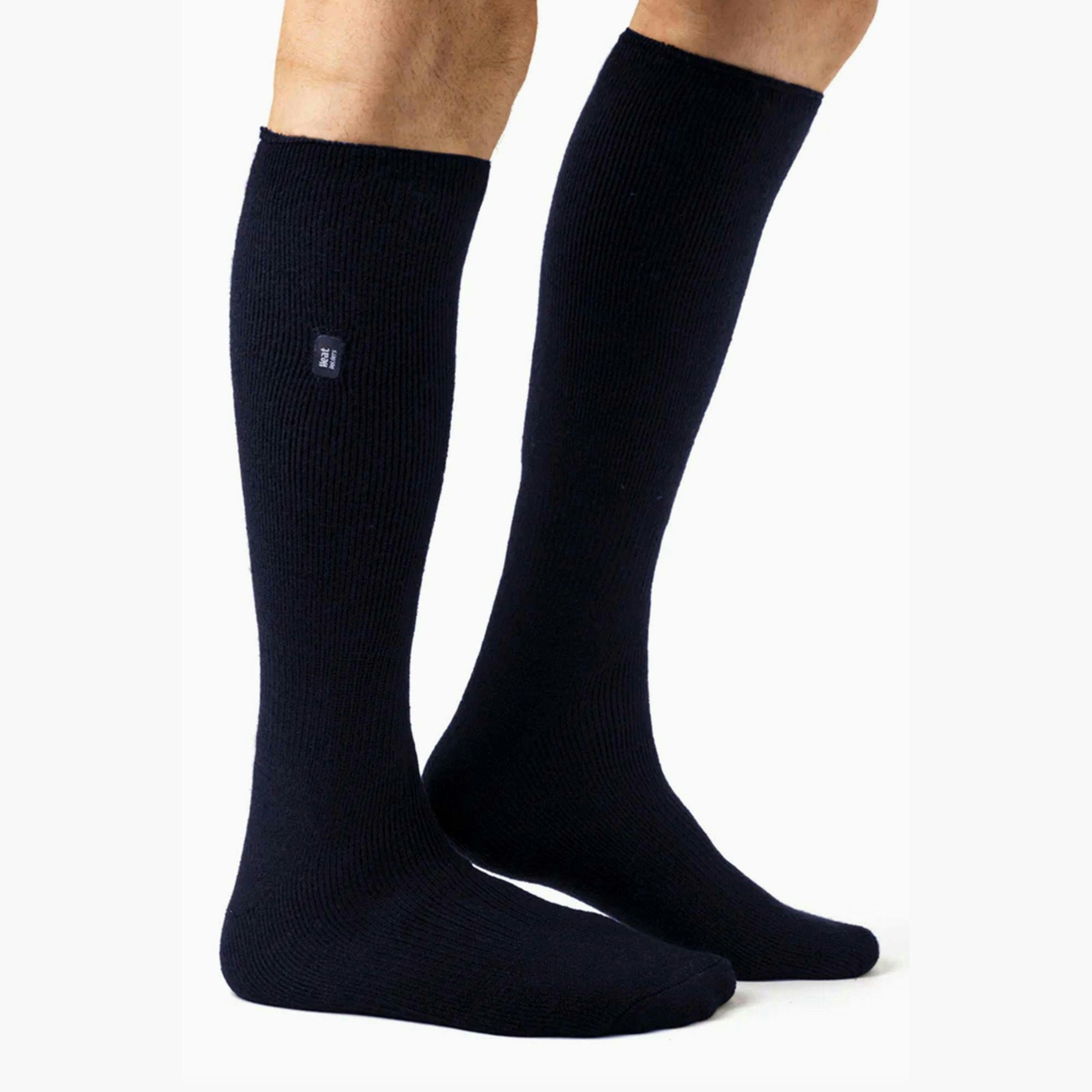 Mens Plain Thin Lightweight Knee High Thermal Socks , view 4 of 5