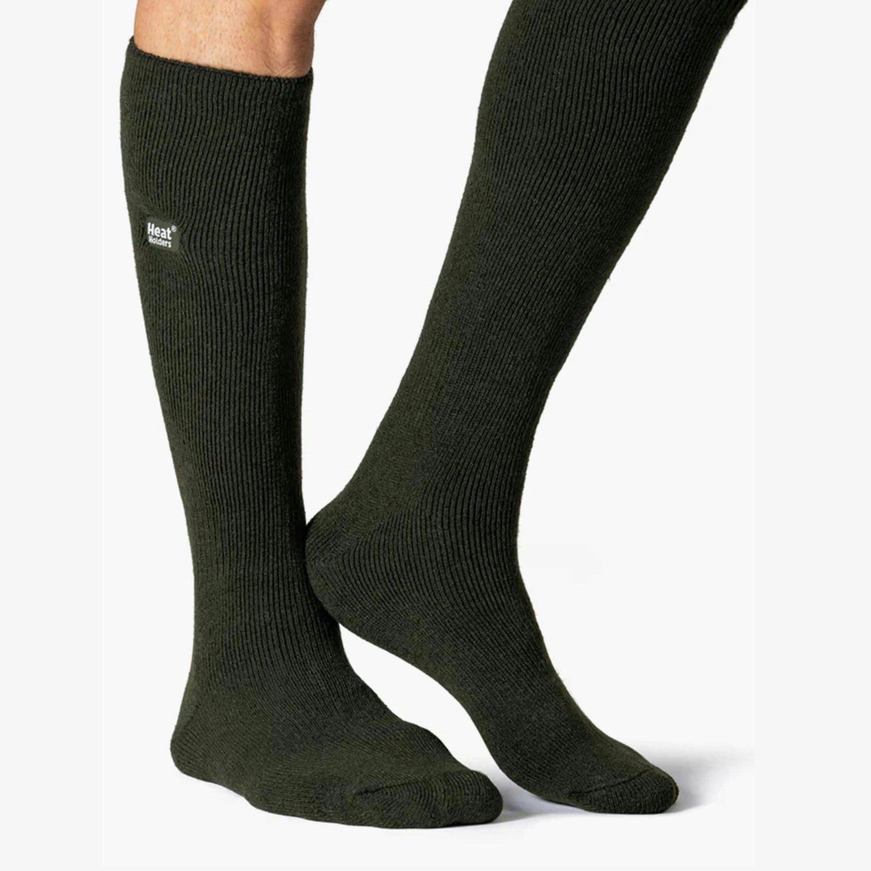 Mens Plain Thin Lightweight Knee High Thermal Socks , view 5 of 5