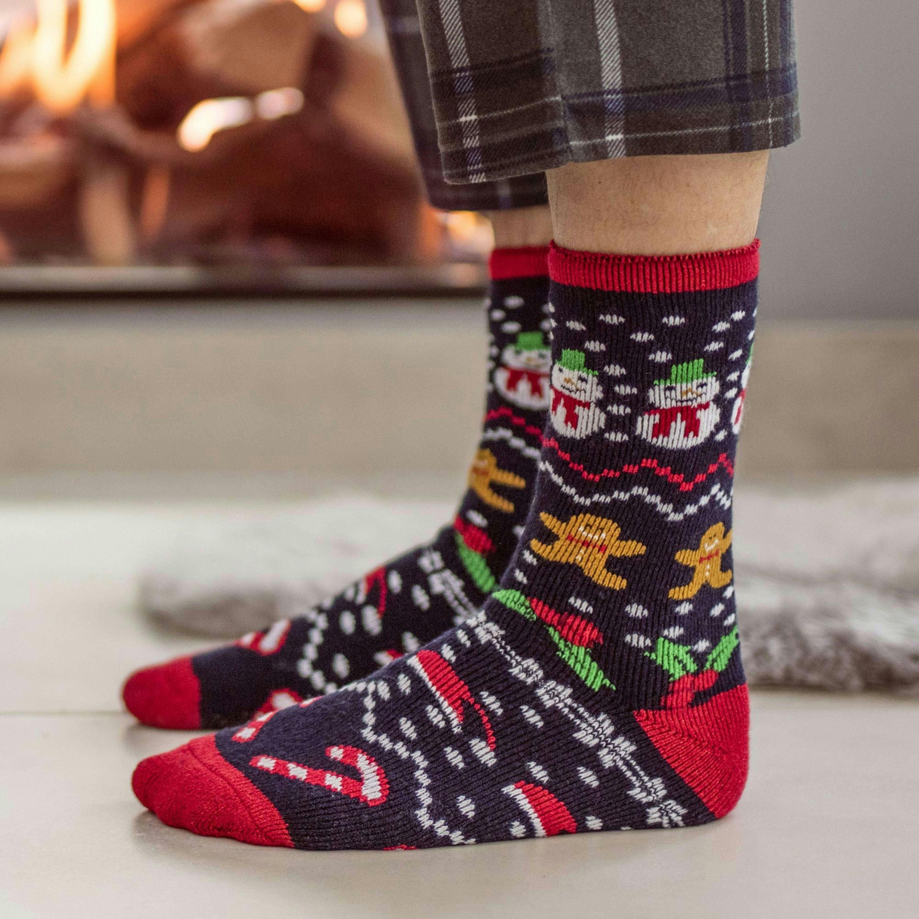 Mens Novelty Christmas Lightweight Thermal Socks , view 5 of 5
