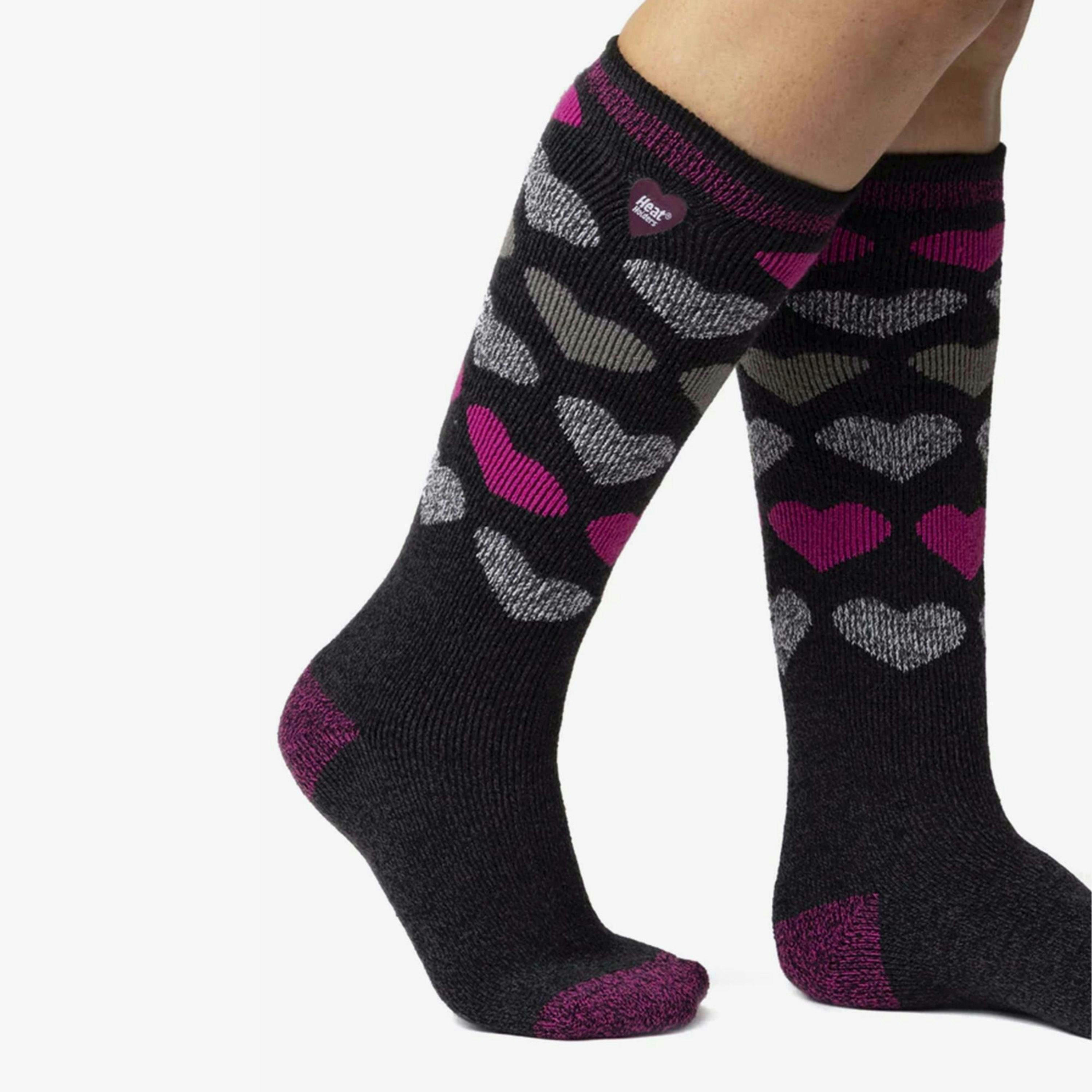 Ladies Thin Extra Long Lightweight Knee High Thermal Socks , view 4 of 5