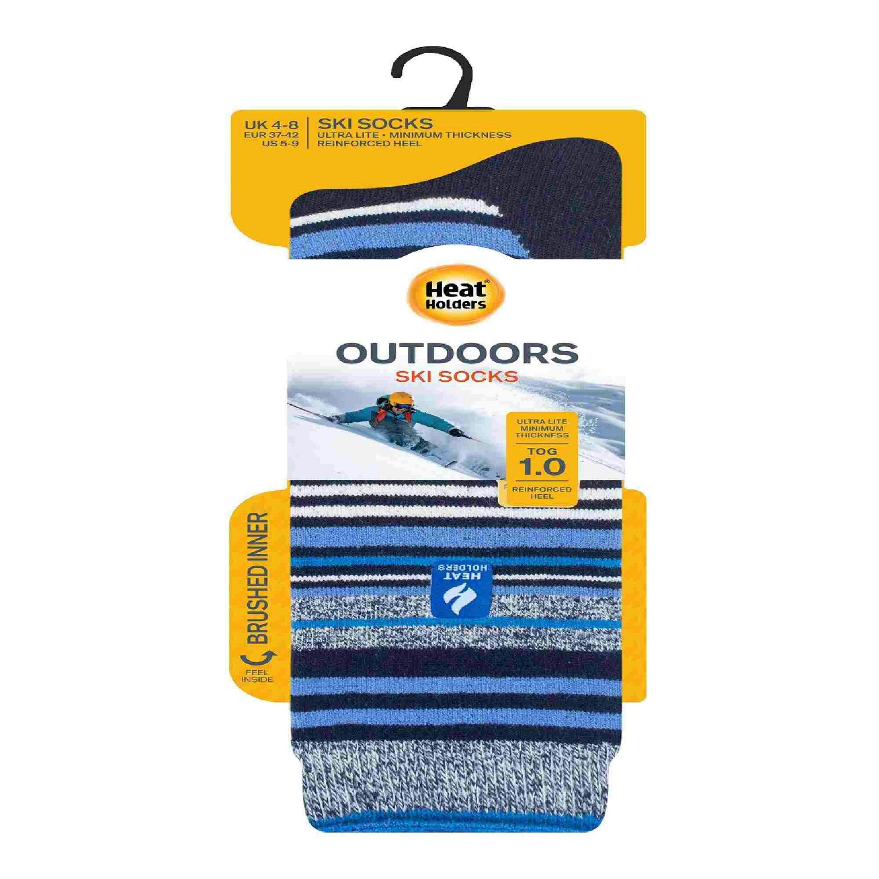Ladies Thin Warm Winter Knee High Lightweight Thermal Ski Socks , view 2 of 5
