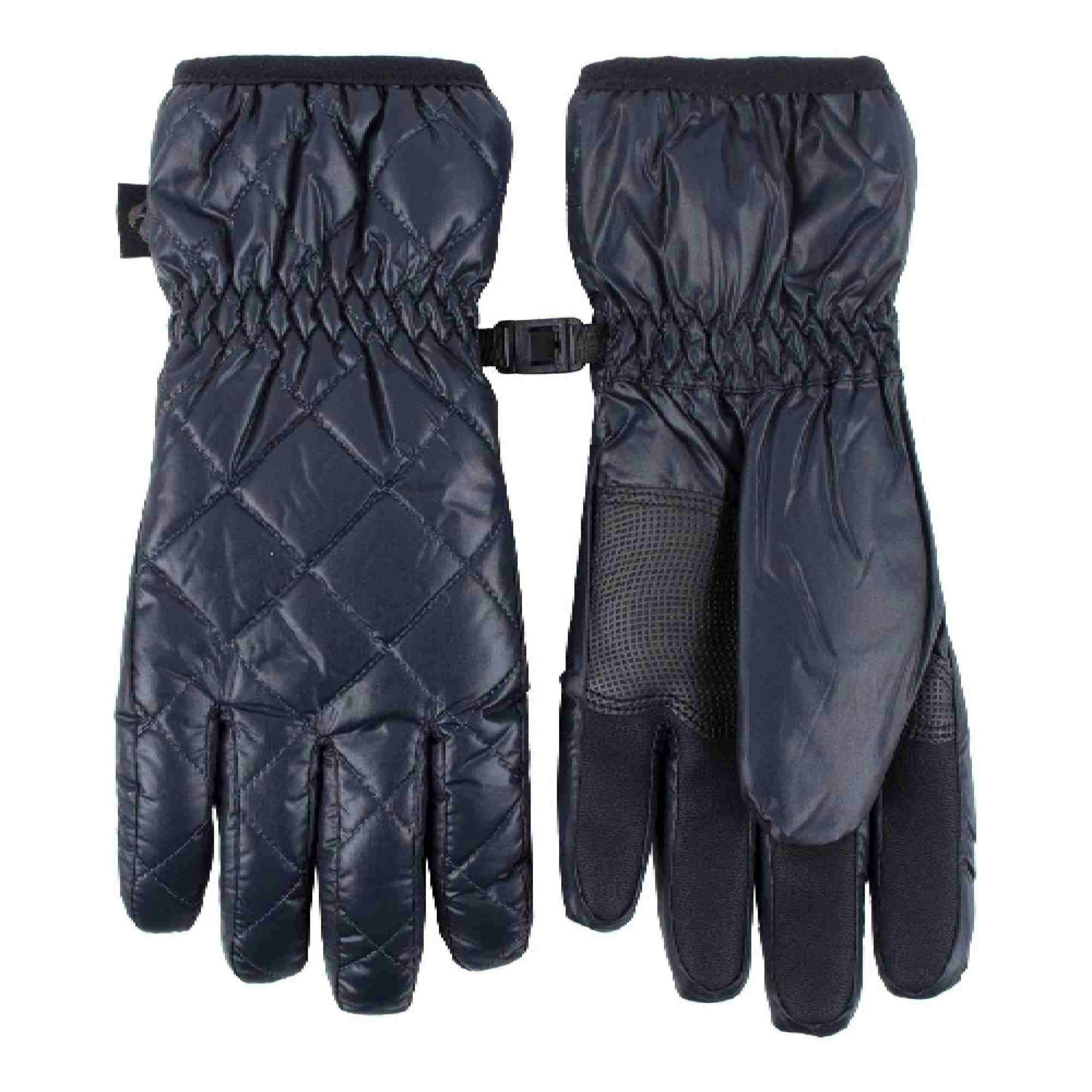 Ladies Quilted Waterproof Wind Resistant Thermal Gloves for Winter , view 1 of 4