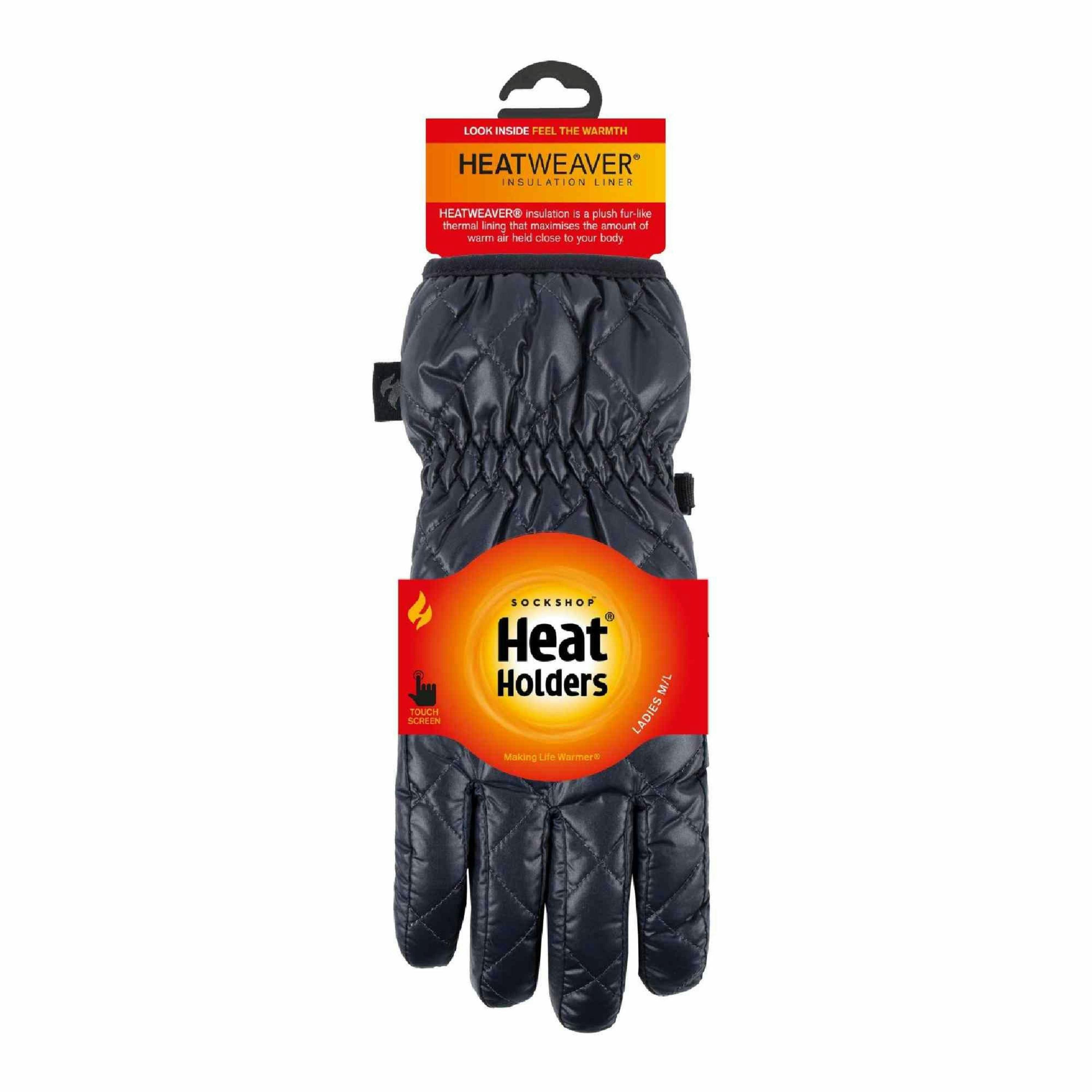 Ladies Quilted Waterproof Wind Resistant Thermal Gloves for Winter , view 2 of 4