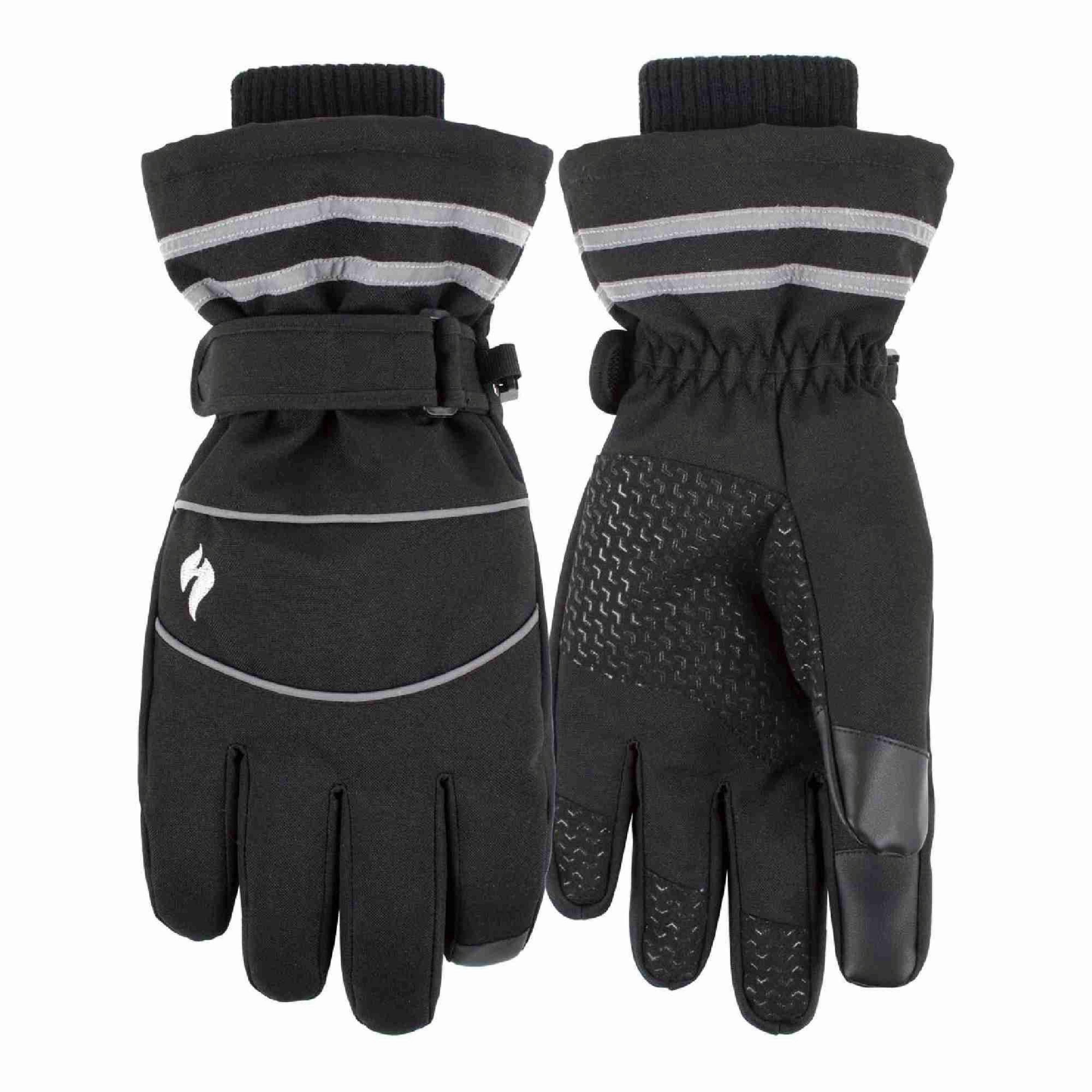 Mens Hi-Vis Reflective Thermal Work Gloves with Touchscreen Fingertips , view 1 of 4