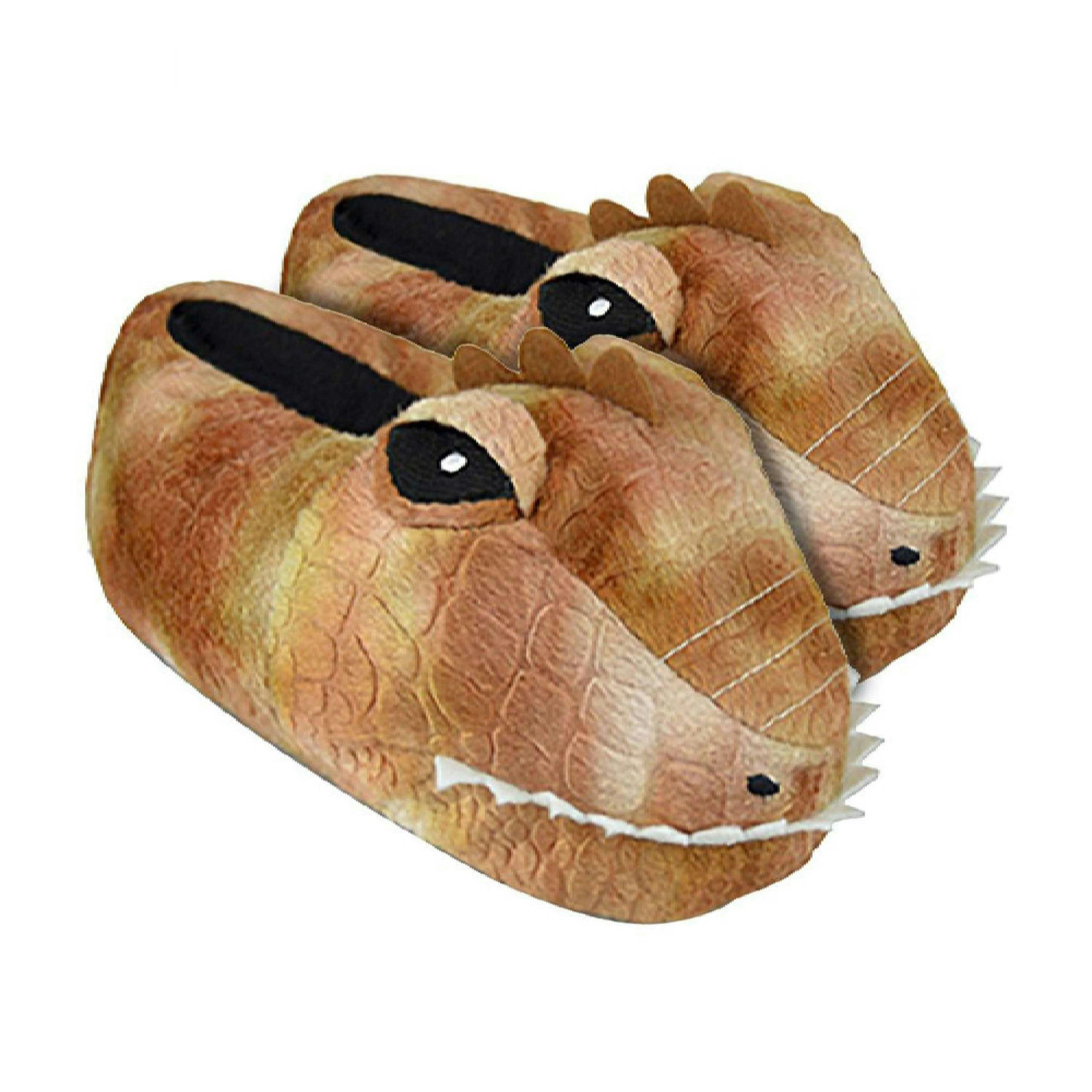 Kids Soft Plush 3D Dinosaur Head Slippers , view 1 of 2
