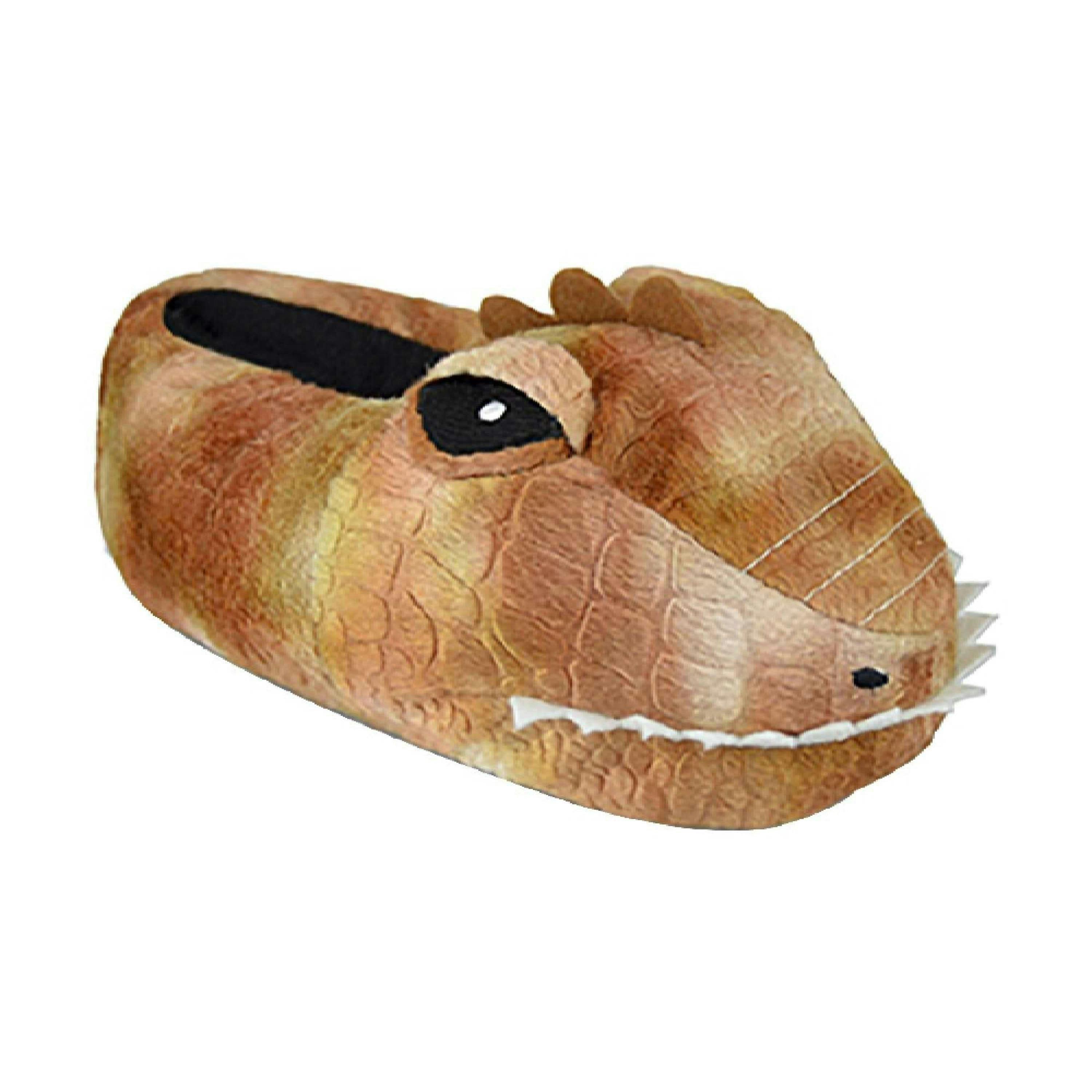 Kids Soft Plush 3D Dinosaur Head Slippers , view 2 of 2