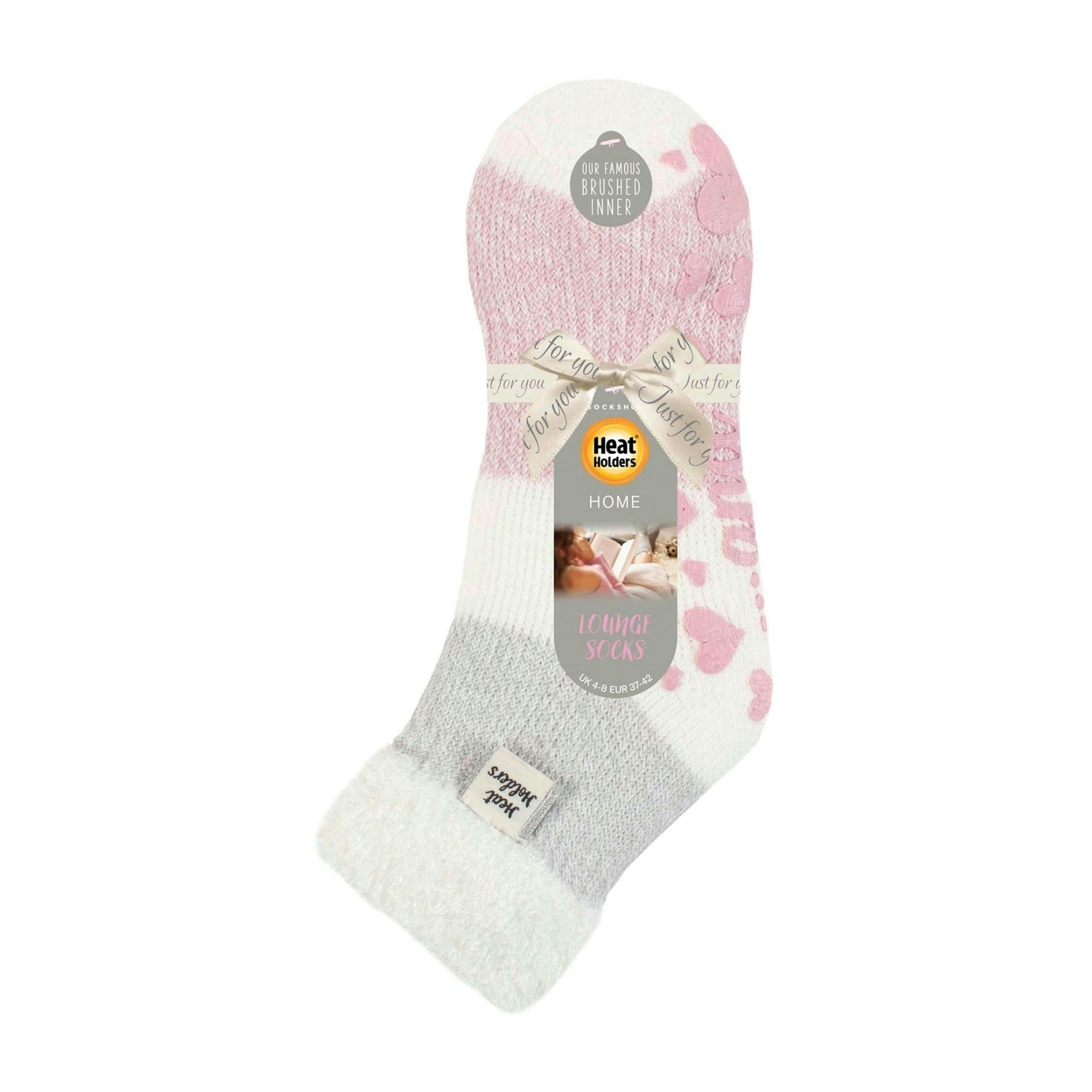 Ladies Cuddly Fluffy Sliper Bed Socks with Feather Top , view 2 of 5