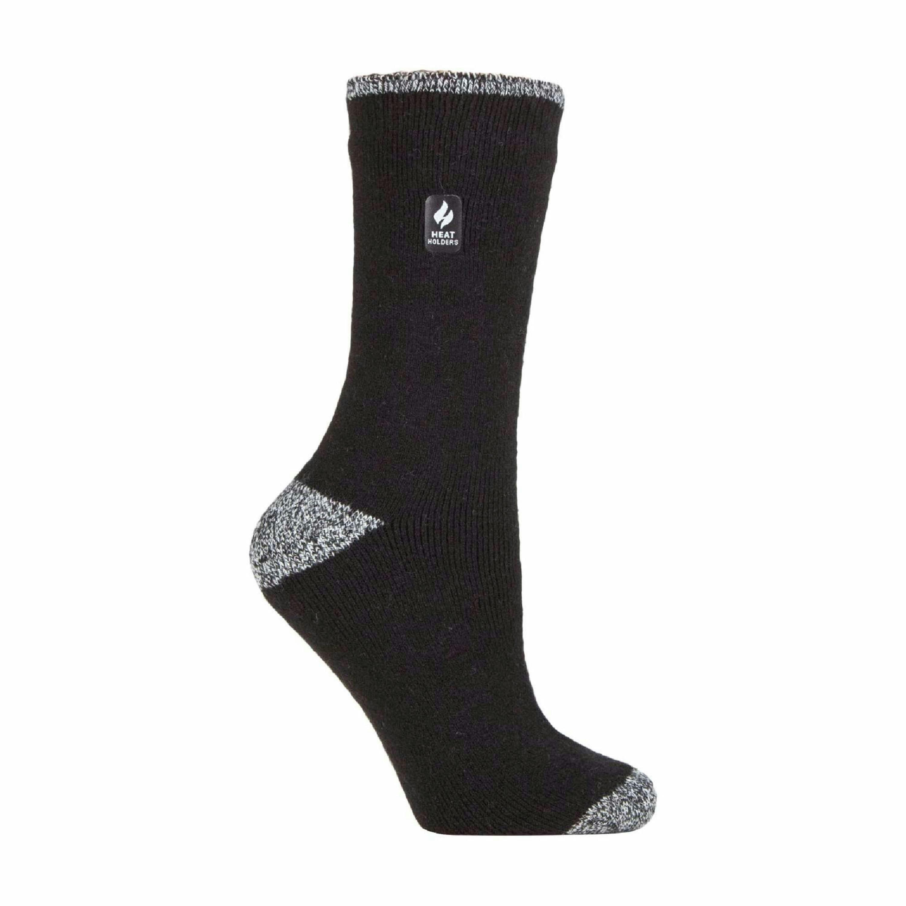 Ladies Non Slip Thermal Low Cut Slipper Bed Socks with Grips , view 1 of 5