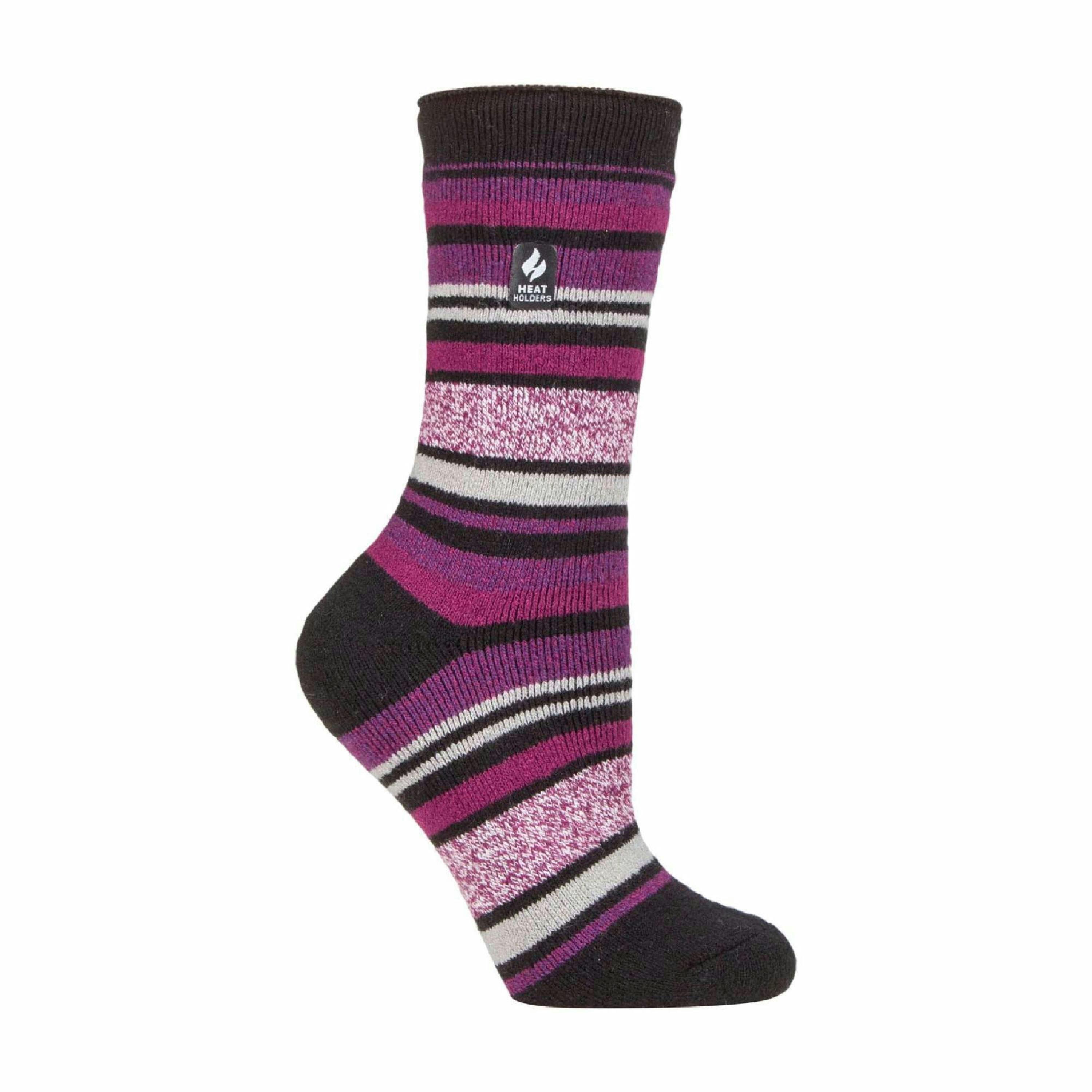 Ladies Non Slip Thermal Low Cut Slipper Bed Socks with Grips , view 1 of 5