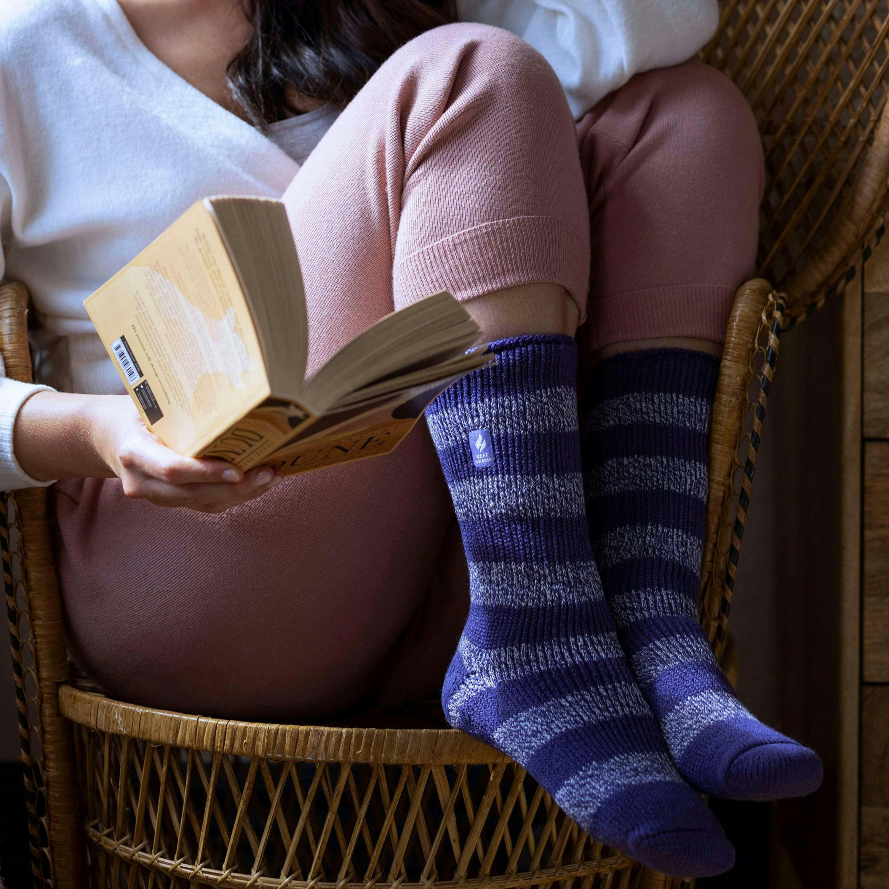 Ladies Extra Warm Fluffy Non Slip Thermal Slipper Socks , view 5 of 5