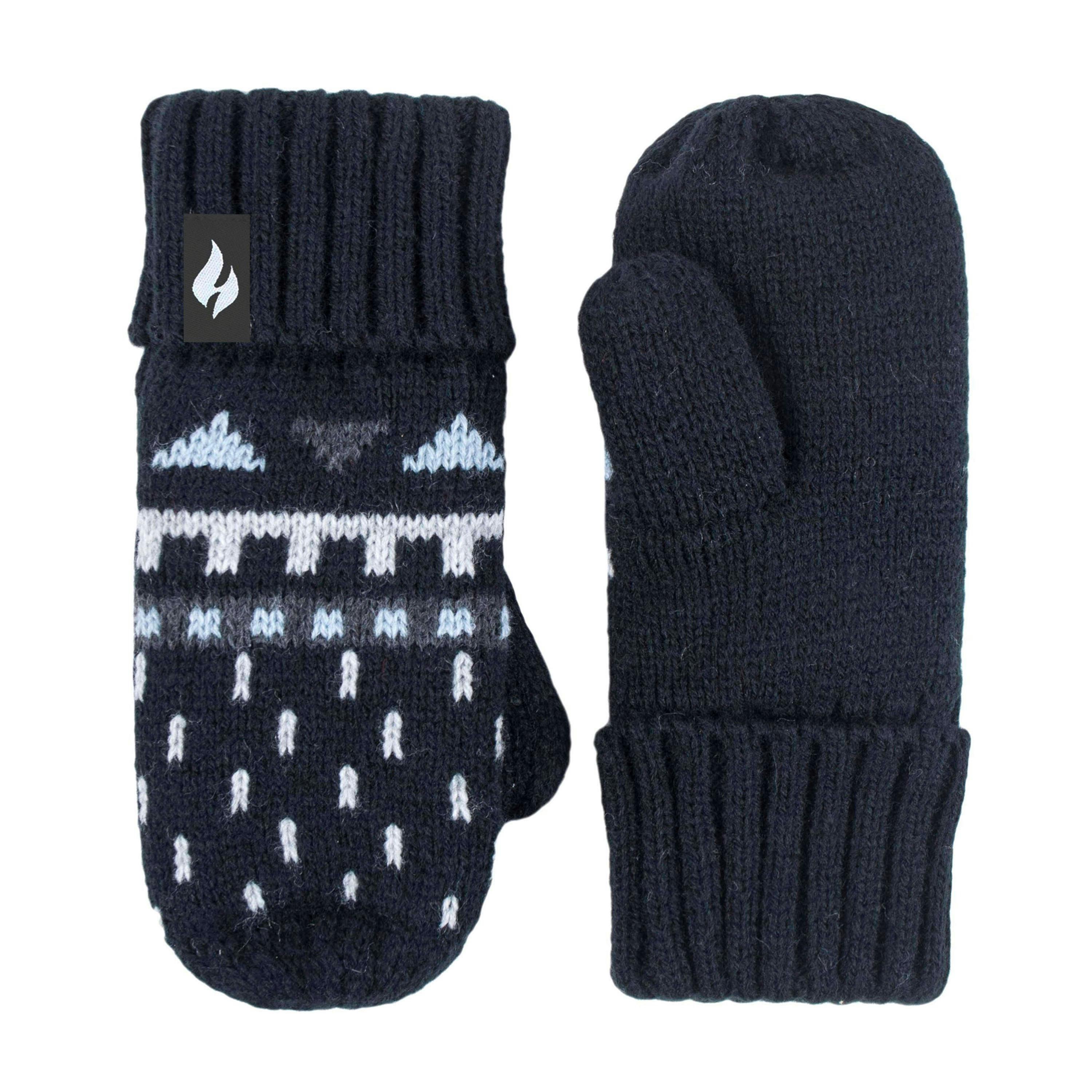 Boys Outdoor Thermal Winter Hat with Ear Flaps & Mittens Gloves Set , view 4 of 4