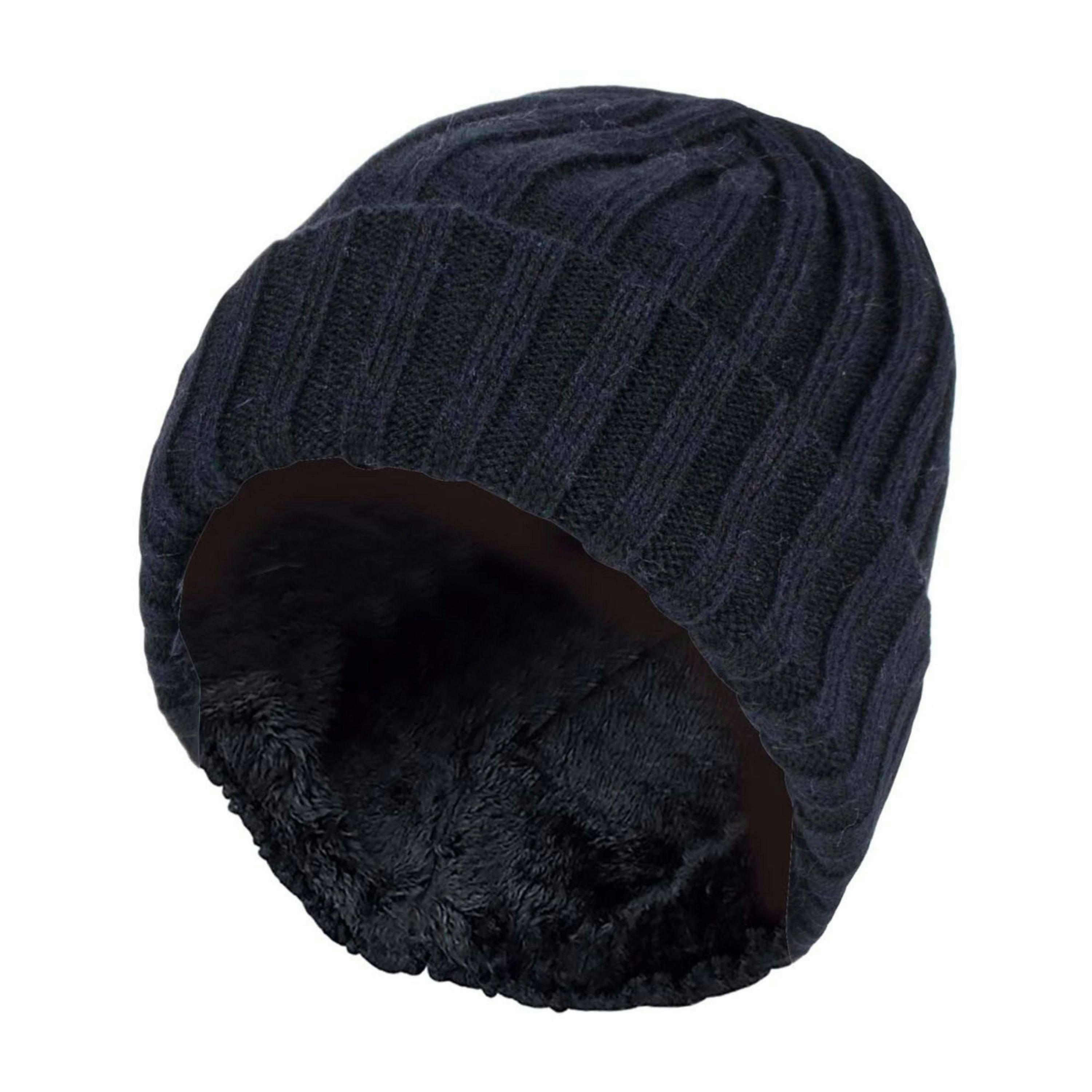 Boys Every Day Casual Wear Ribbed Turnover Winter Hat for Kids , view 1 of 4