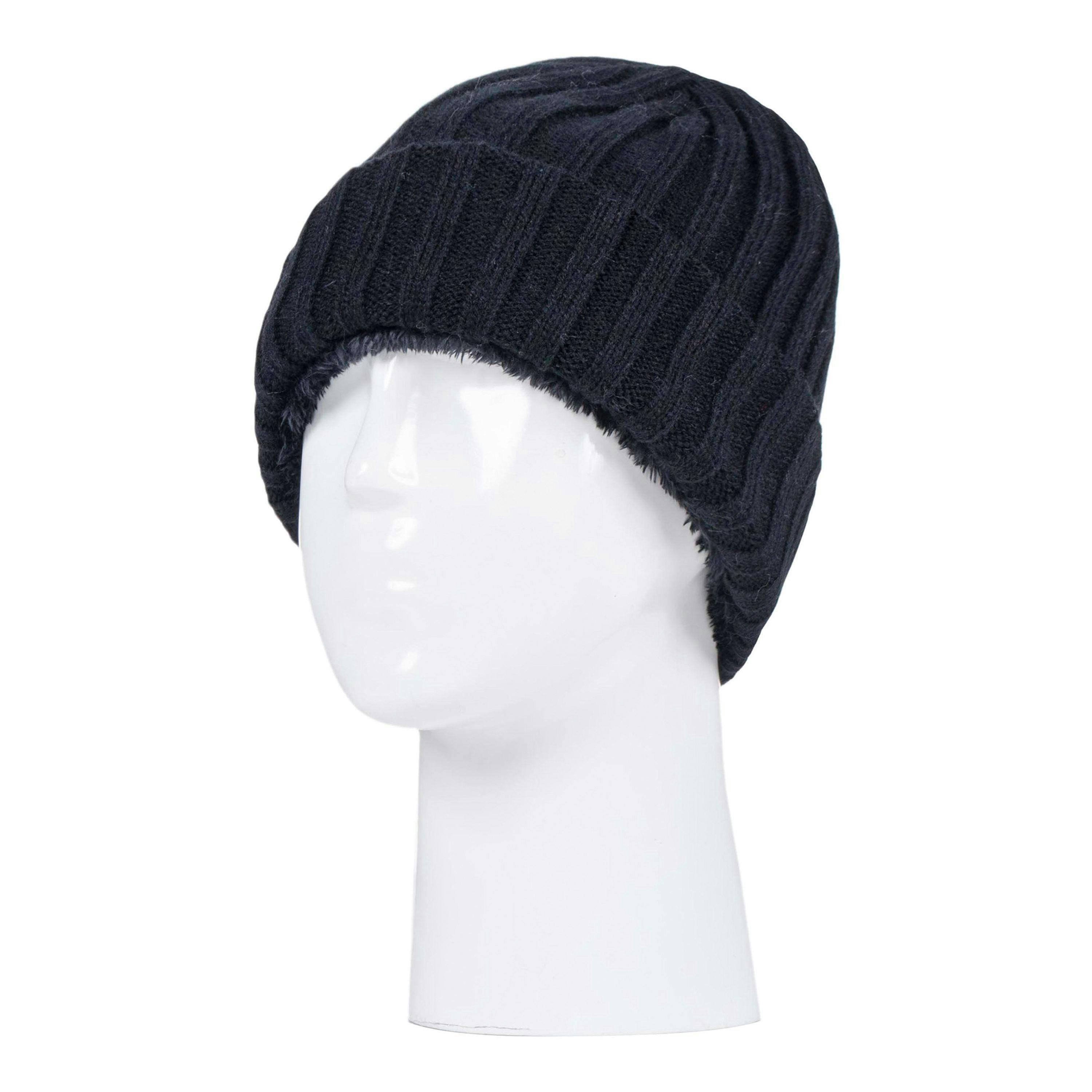 Boys Every Day Casual Wear Ribbed Turnover Winter Hat for Kids , view 3 of 4