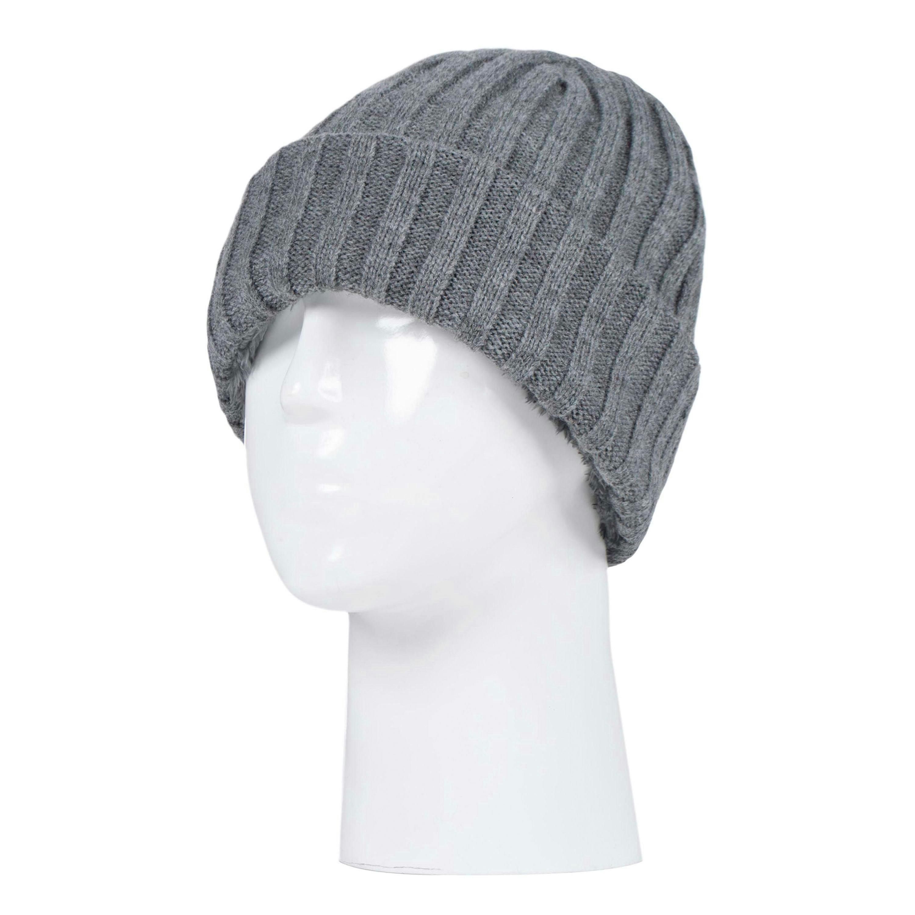 Boys Every Day Casual Wear Ribbed Turnover Winter Hat for Kids , view 3 of 4