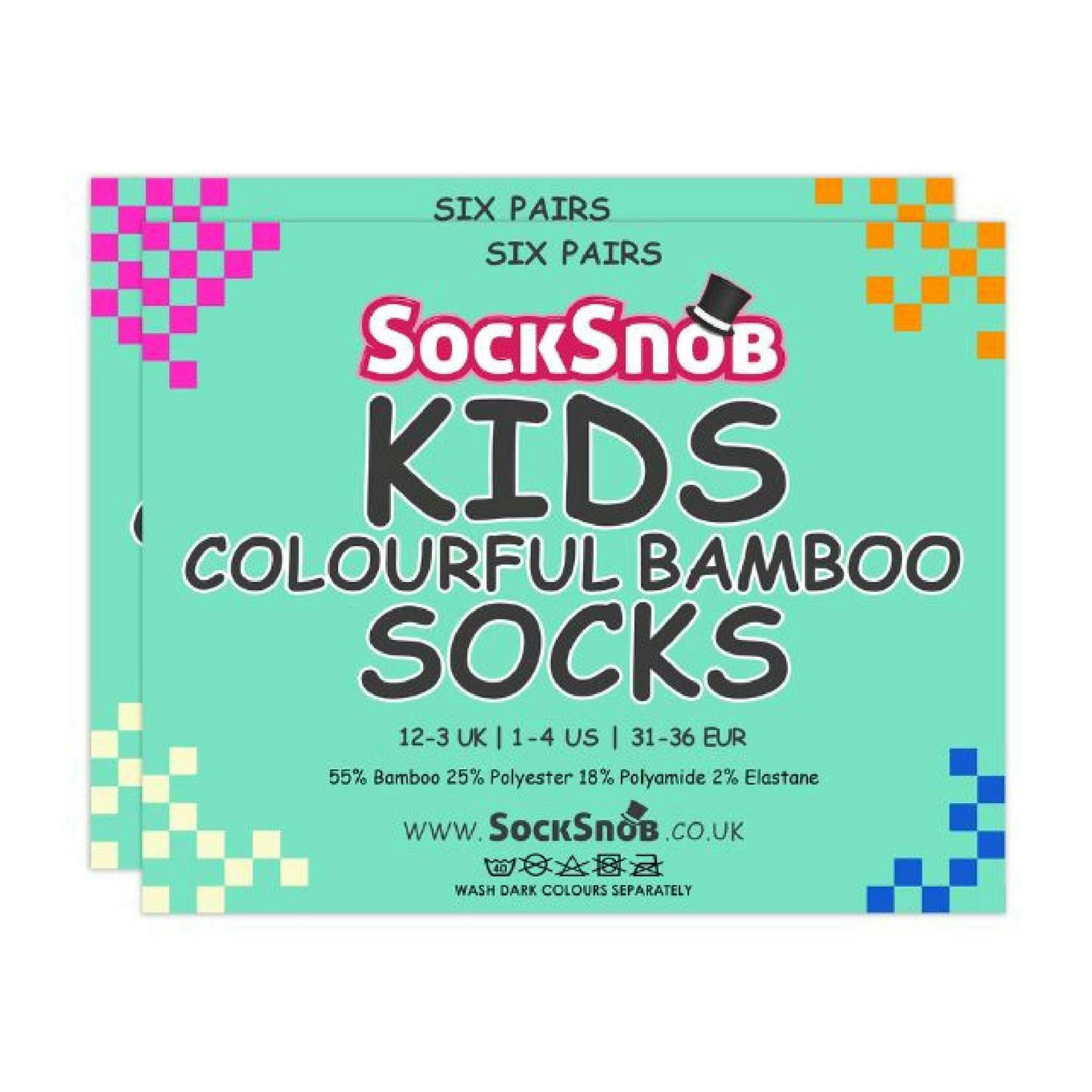 6 Pack Girls & Boys Super Soft Breathable Organic Bamboo Socks , view 2 of 5
