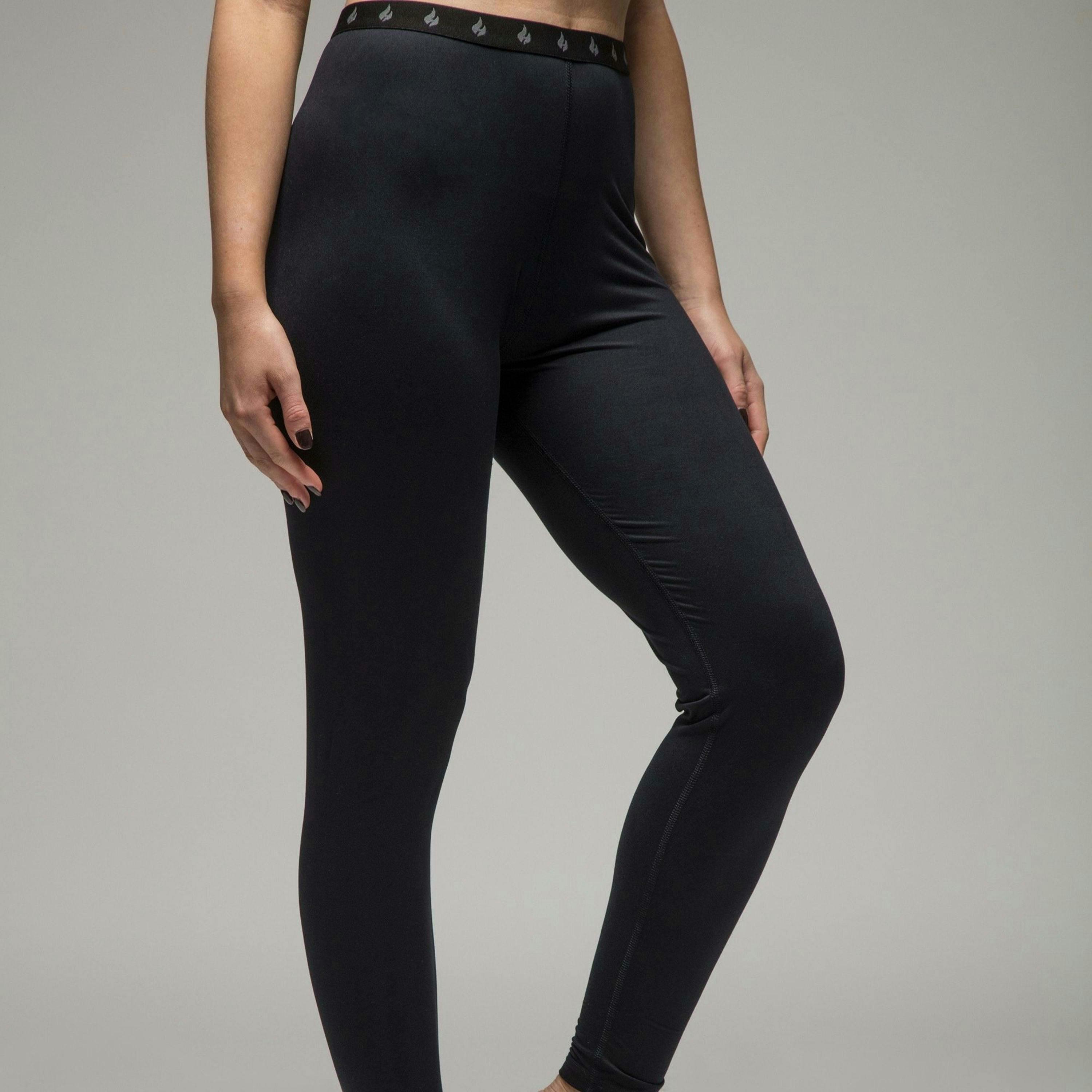Ladies Fleece Lined Base Layer Thermal Long John Bottoms , view 5 of 5