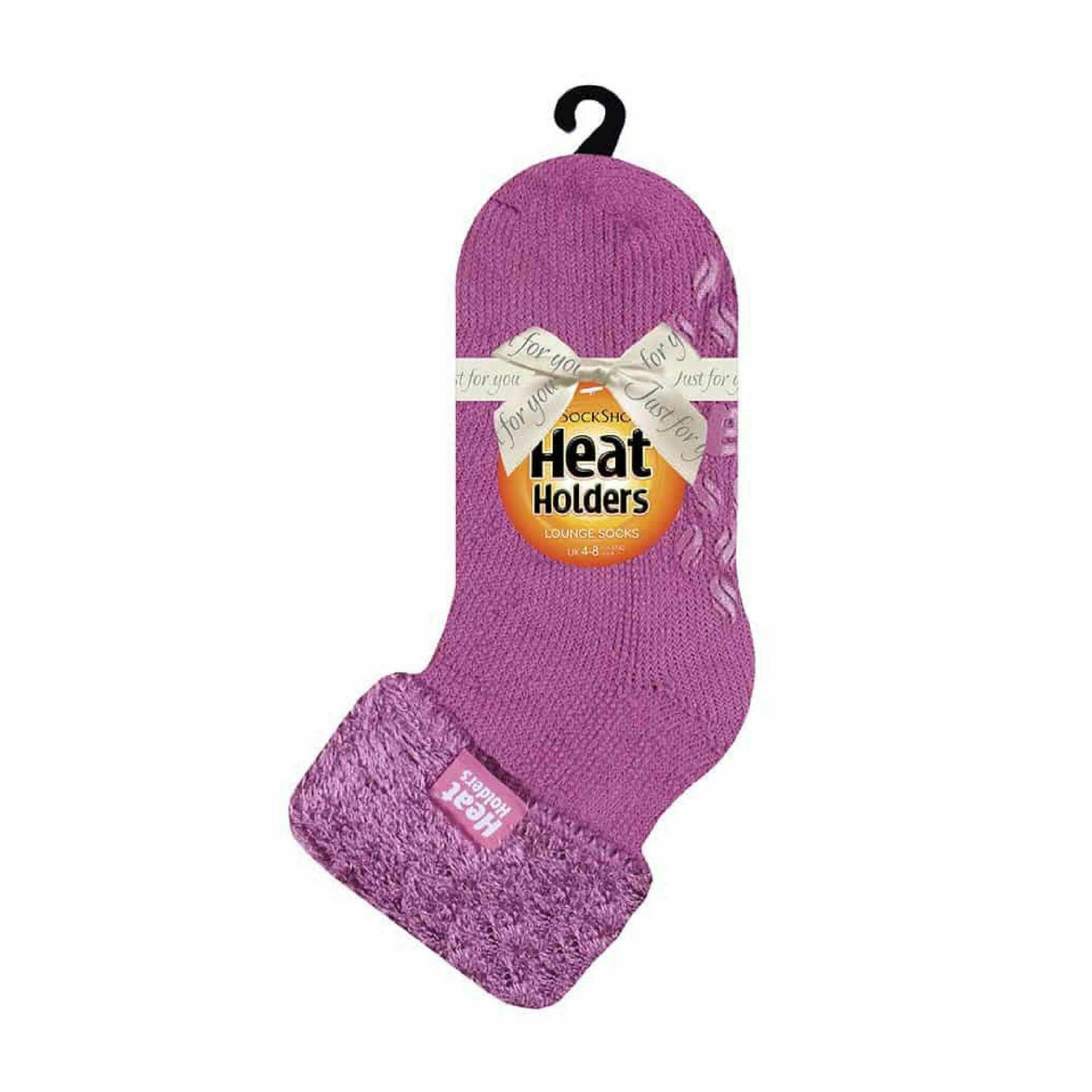 Ladies Non Slip Thermal Low Cut Slipper Bed Socks with Grips , view 2 of 5