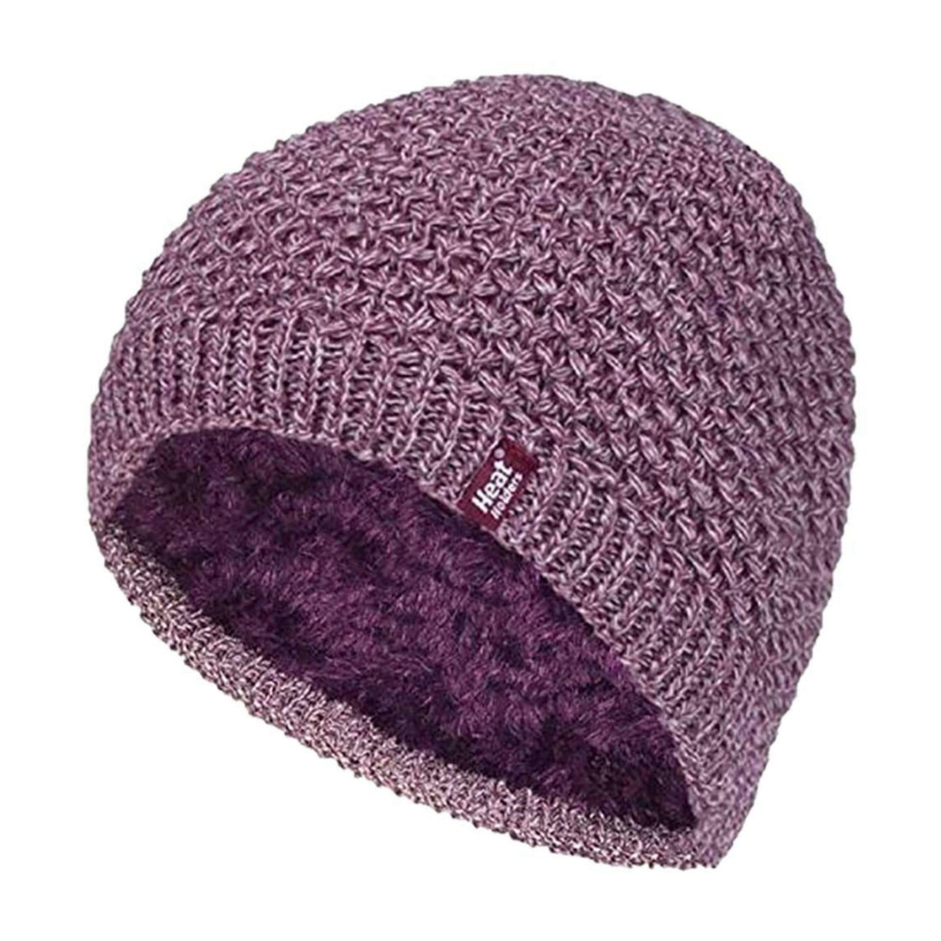 Ladies Crochet Knit Fleece Lined Warm Thermal Winter Beanie Hat , view 1 of 5
