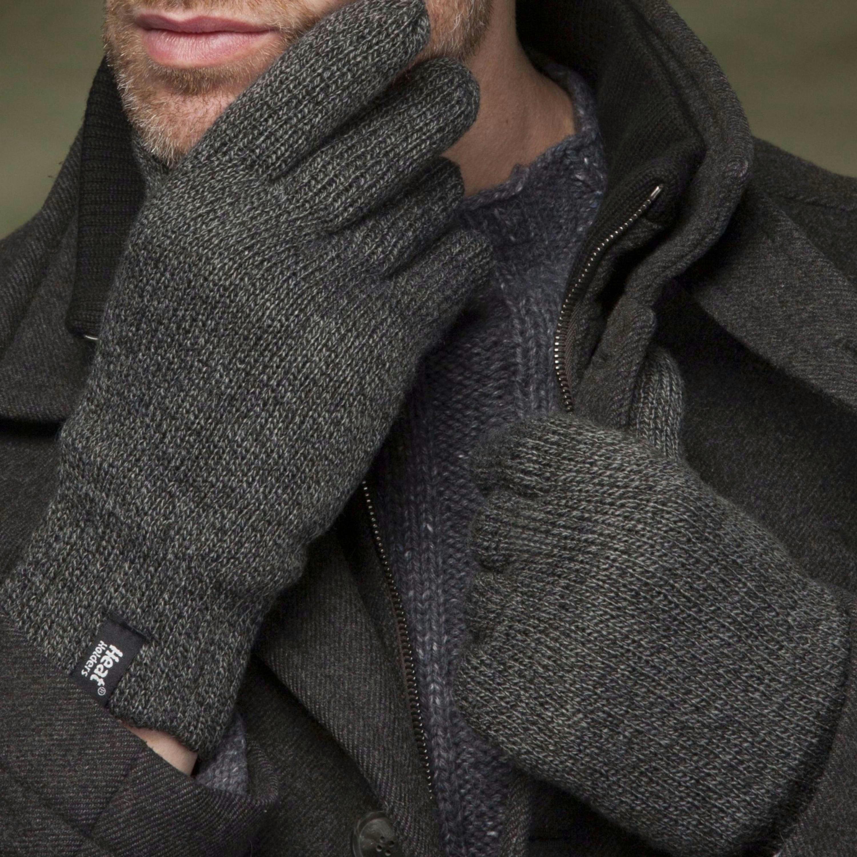 Mens Winter Warm Soft Fleece Lined Thermal Gloves , view 4 of 5