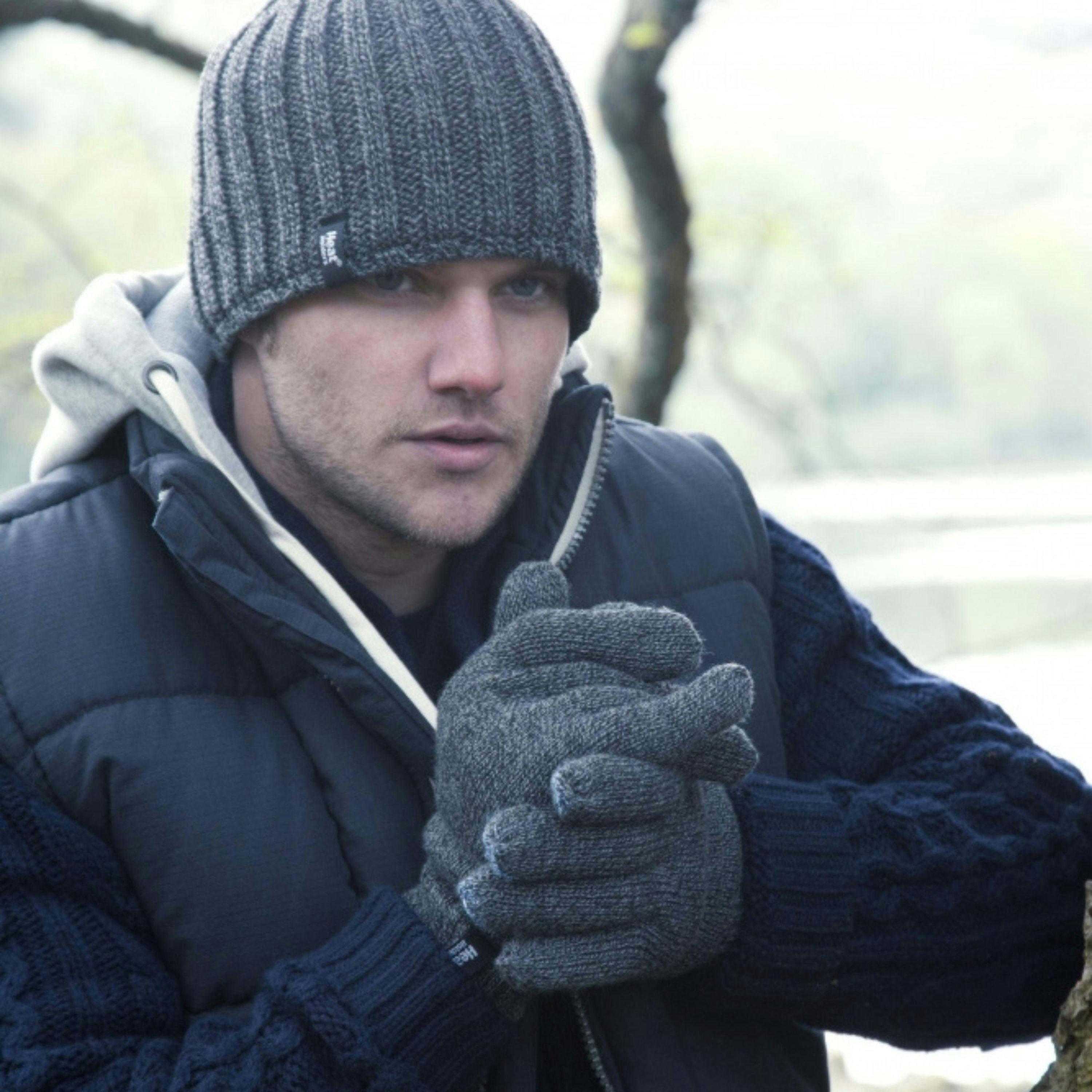 Mens Winter Warm Soft Fleece Lined Thermal Gloves , view 5 of 5
