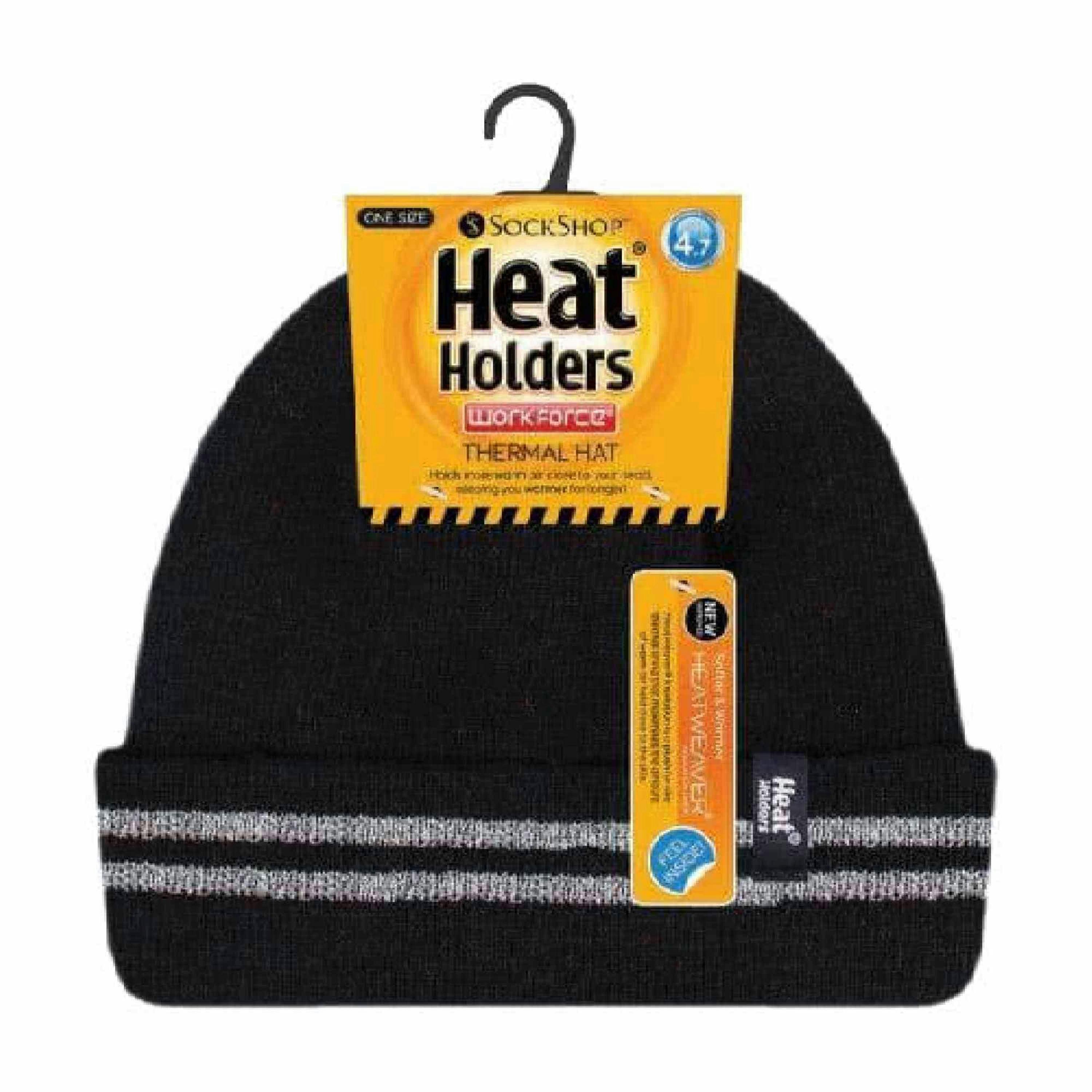 Mens Hi Vis Reflective Soft Fleece Lined Thermal Winter Hat , view 2 of 5