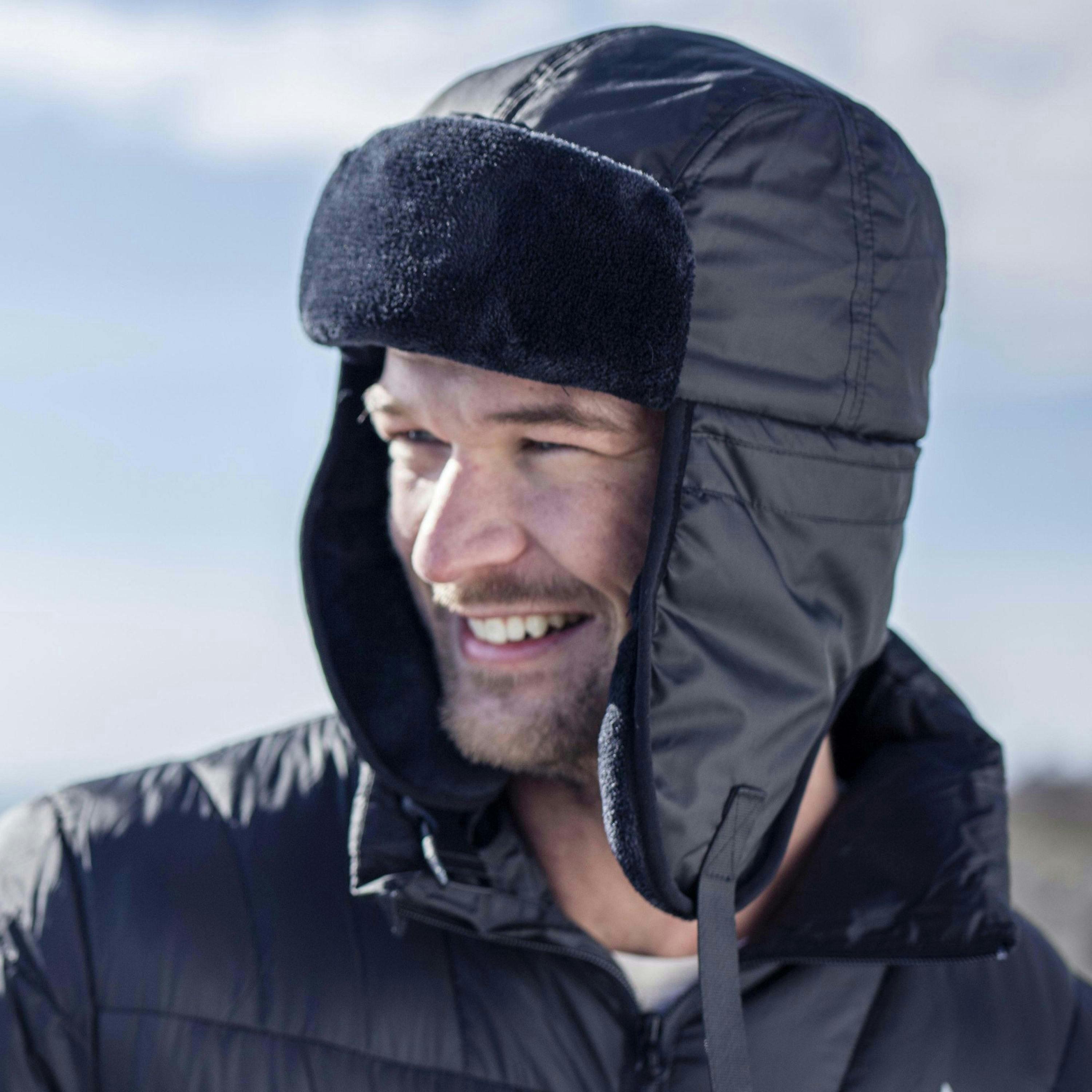 Mens Waterproof Fleece Lined Winter Thermal Trooper Trapper Hat , view 3 of 5