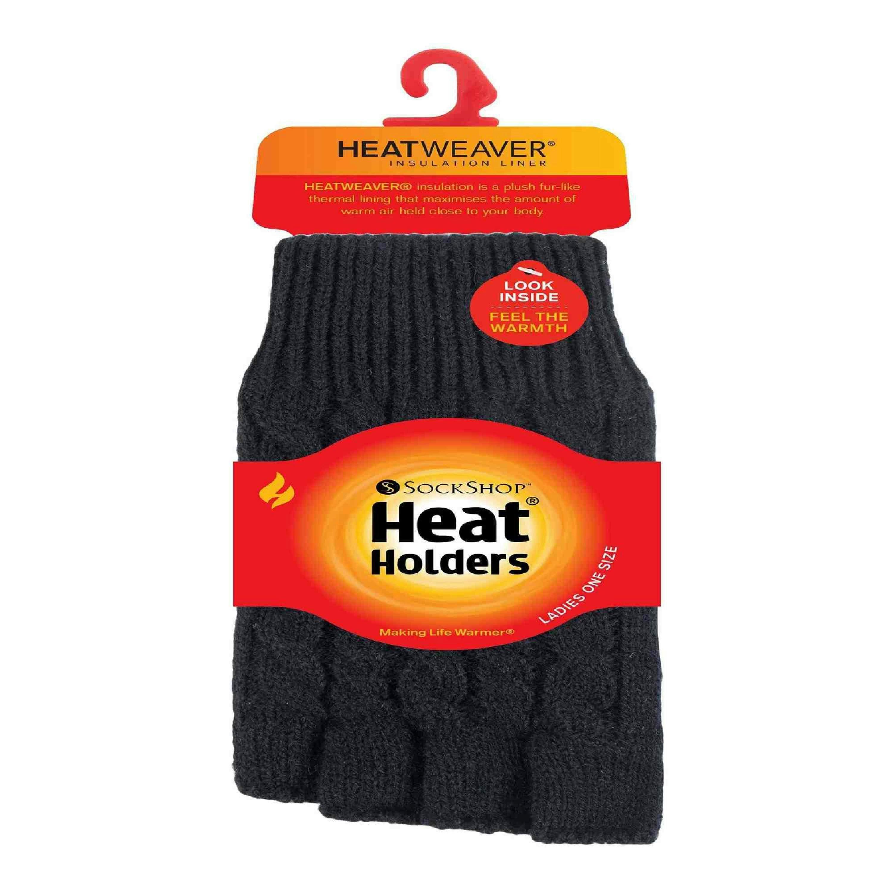 Ladies Cable Knitted Winter Thermal Fingerless Gloves , view 2 of 5