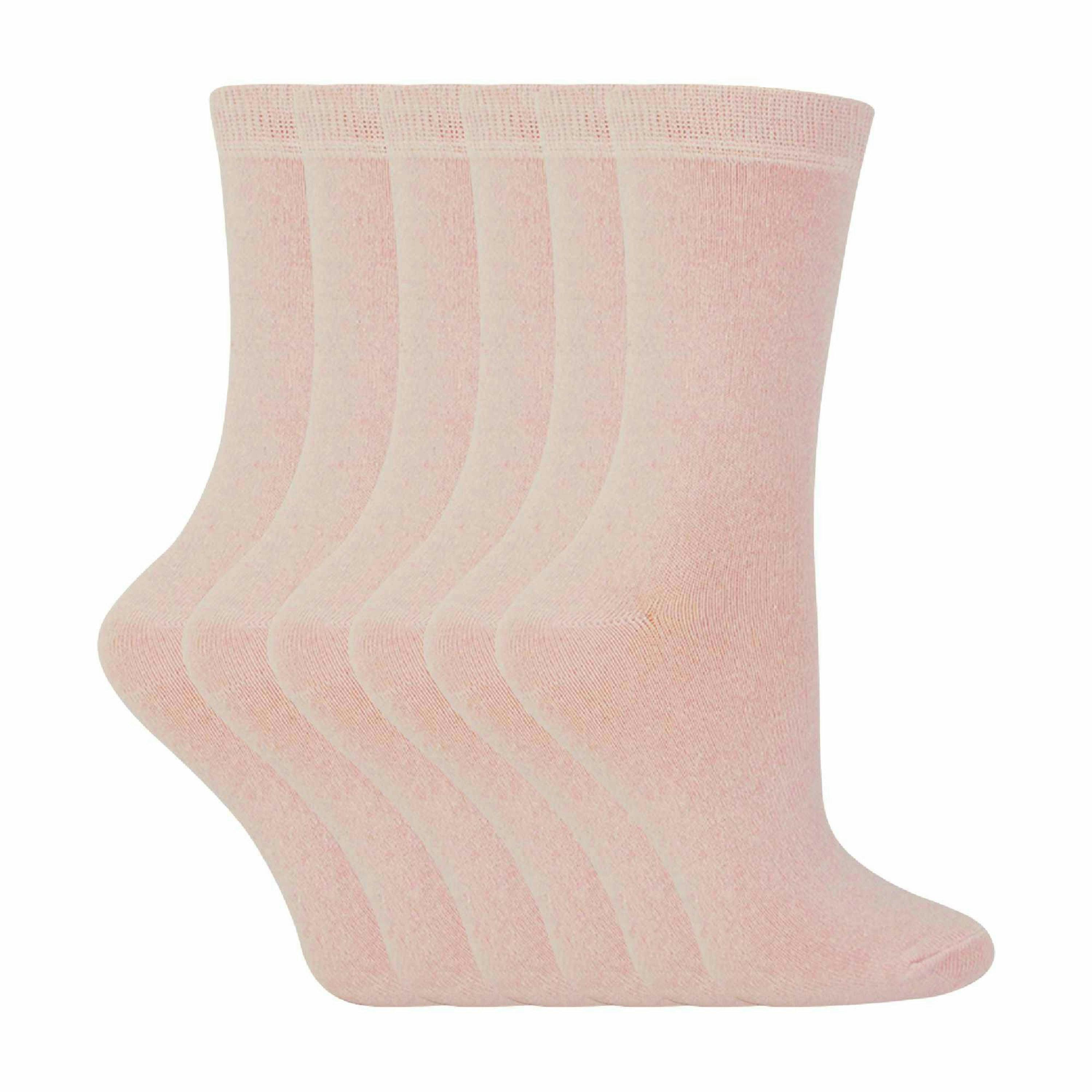 6 Pack Kids Plain Solid Coloured Cotton Socks , view 1 of 5
