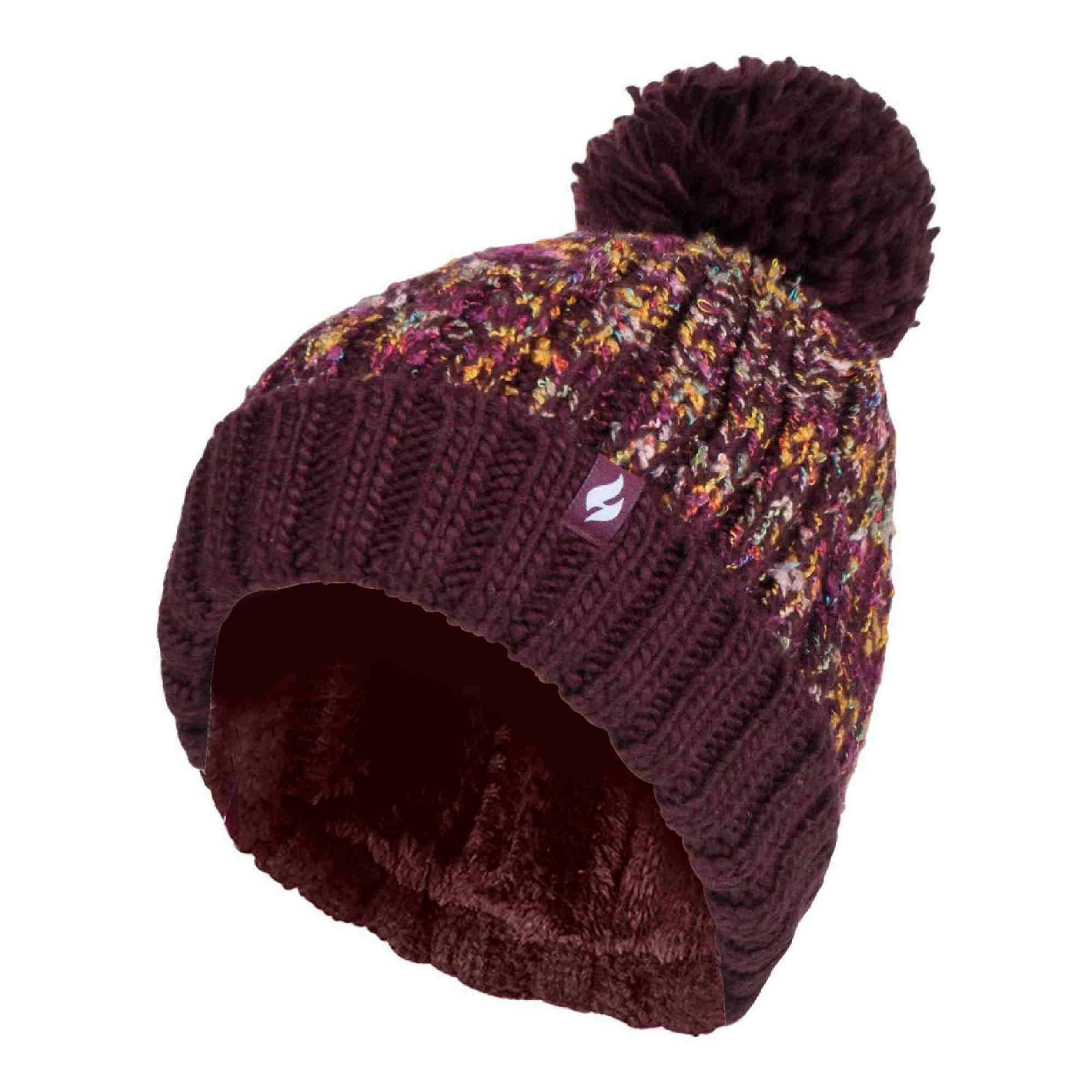 Ladies Thermal Winter Bobble Hat with Extra Large Pom Pom , view 1 of 5