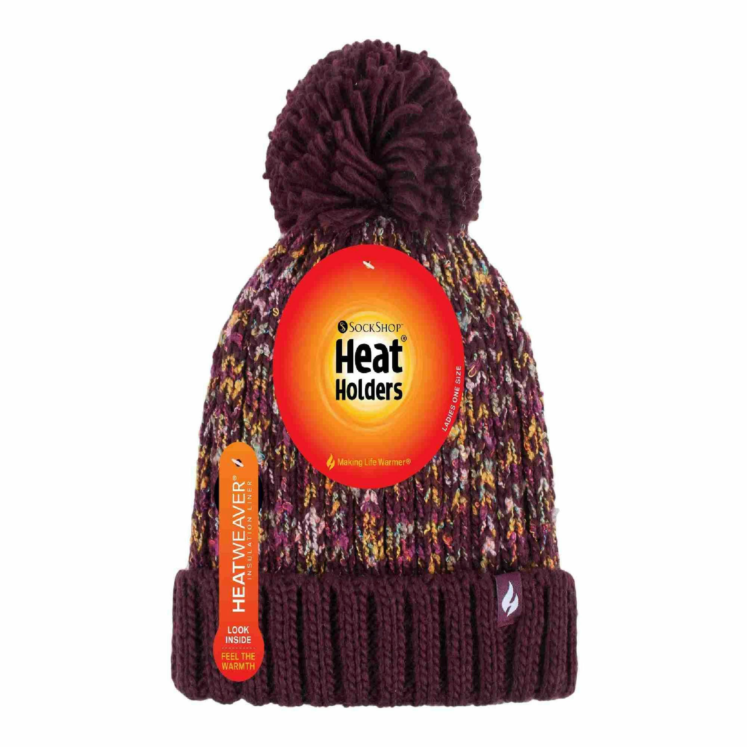 Ladies Thermal Winter Bobble Hat with Extra Large Pom Pom , view 2 of 5
