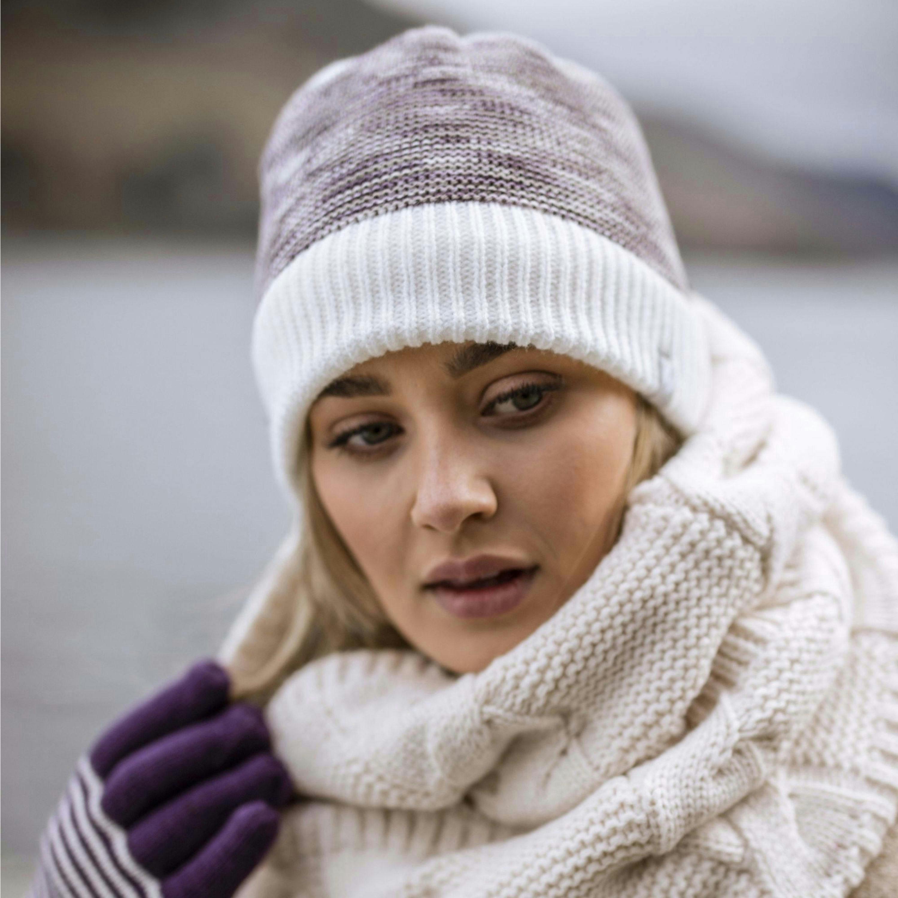 Ladies Thermal Knitted Beanie Hat for Winter , view 4 of 5